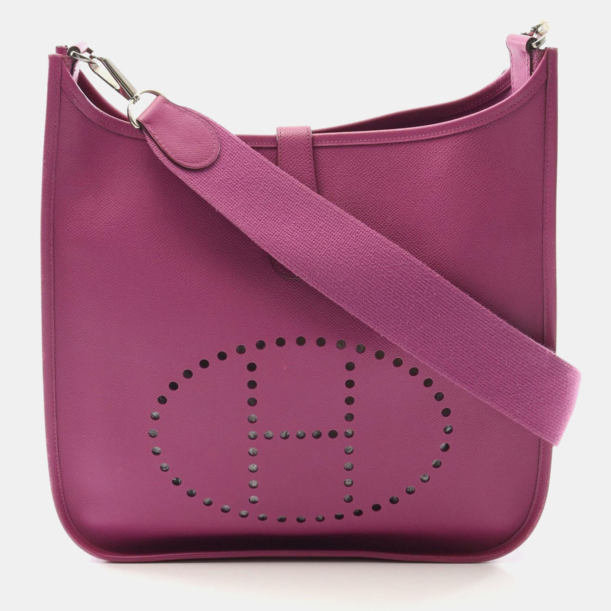

Hermes Evelyne 2 GM Cyclamen H Epsom Shoulder Bag, Purple