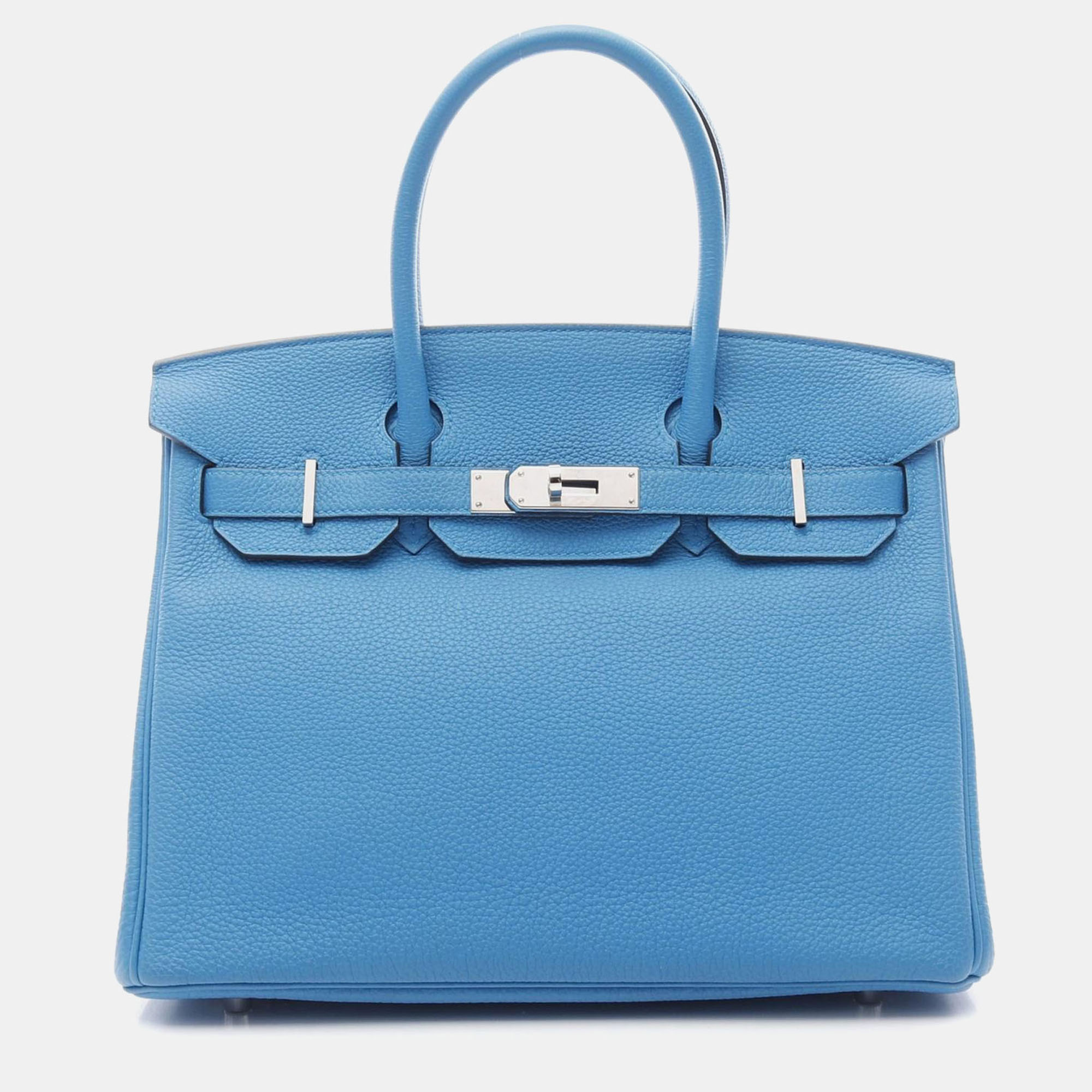 

Hermes Birkin 30 Blue Zanzibar A Togo Leather Verso Bag