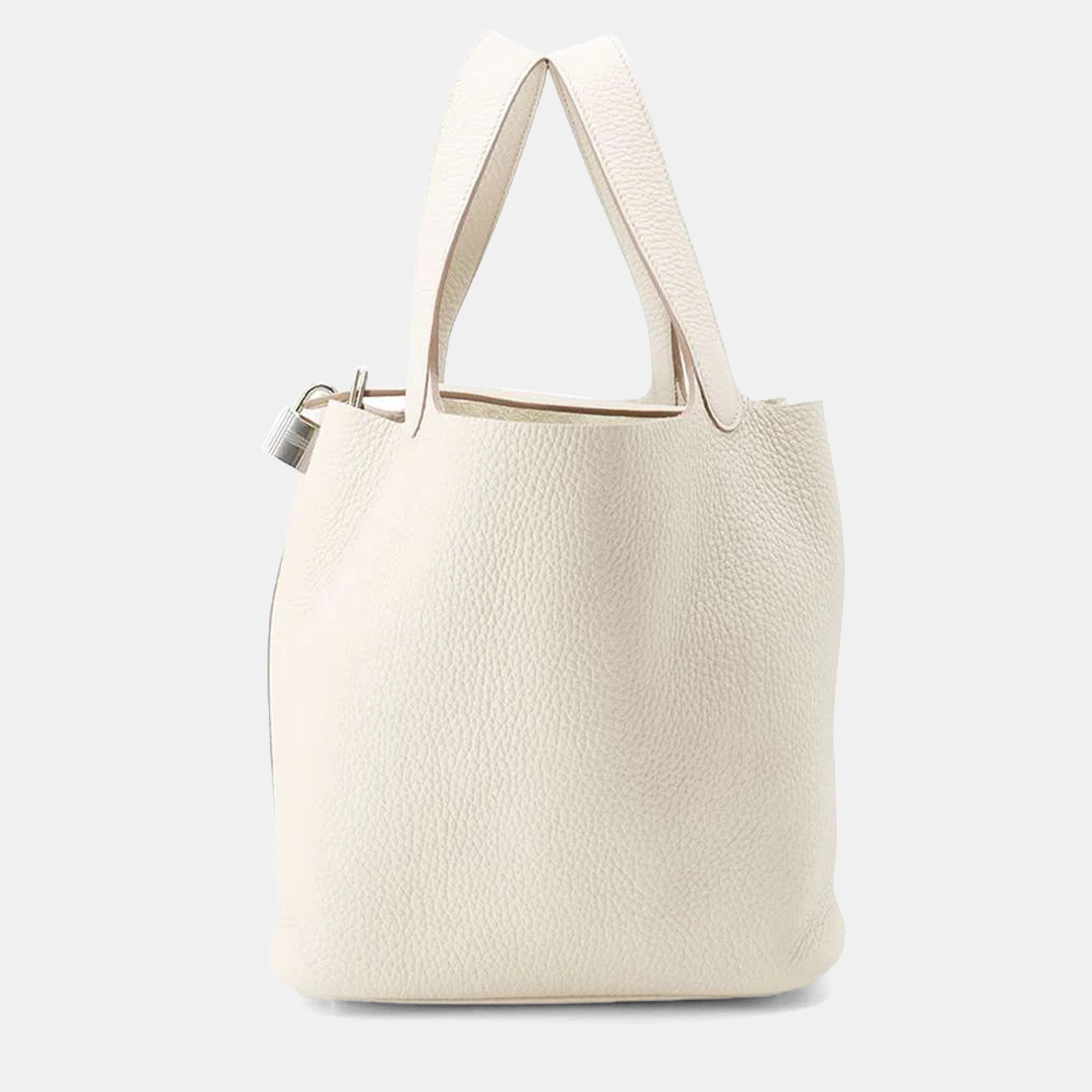 

Hermes Picotin MM Lock Beton Taurillon Clemence, White