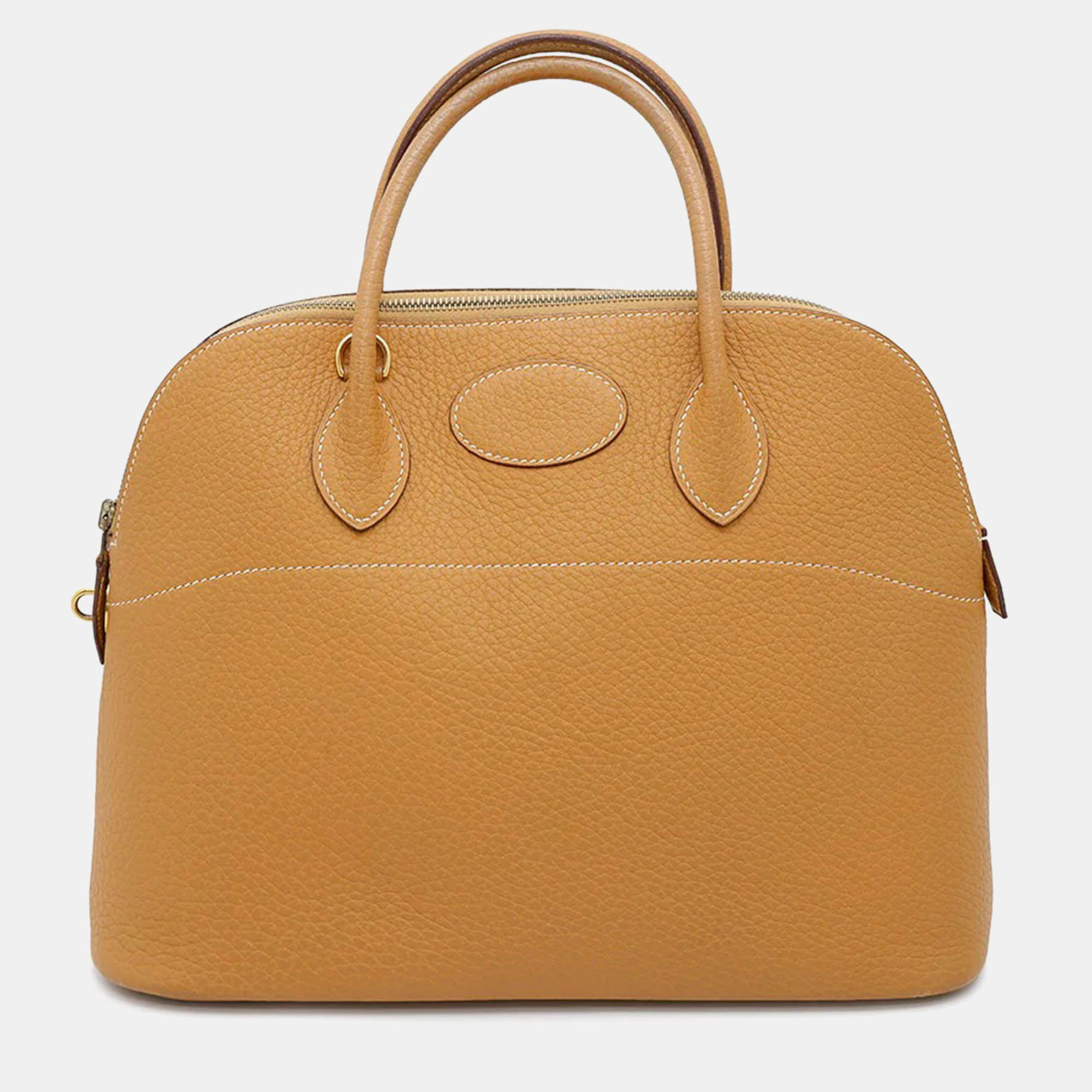 

Hermes Bolide Natural Sable Fjord Leather Size, Beige