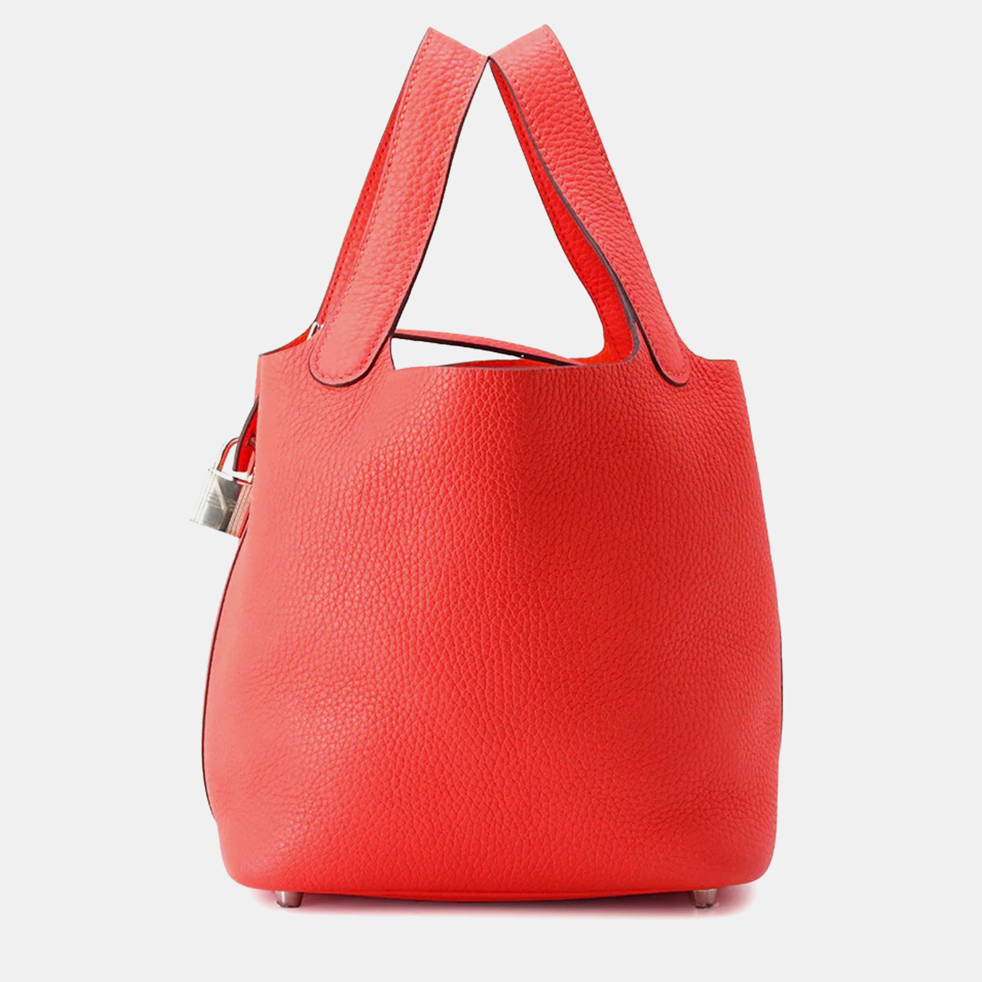 

Hermes Picotin Lock Rose Texas Taurillon Clemence PM, Pink