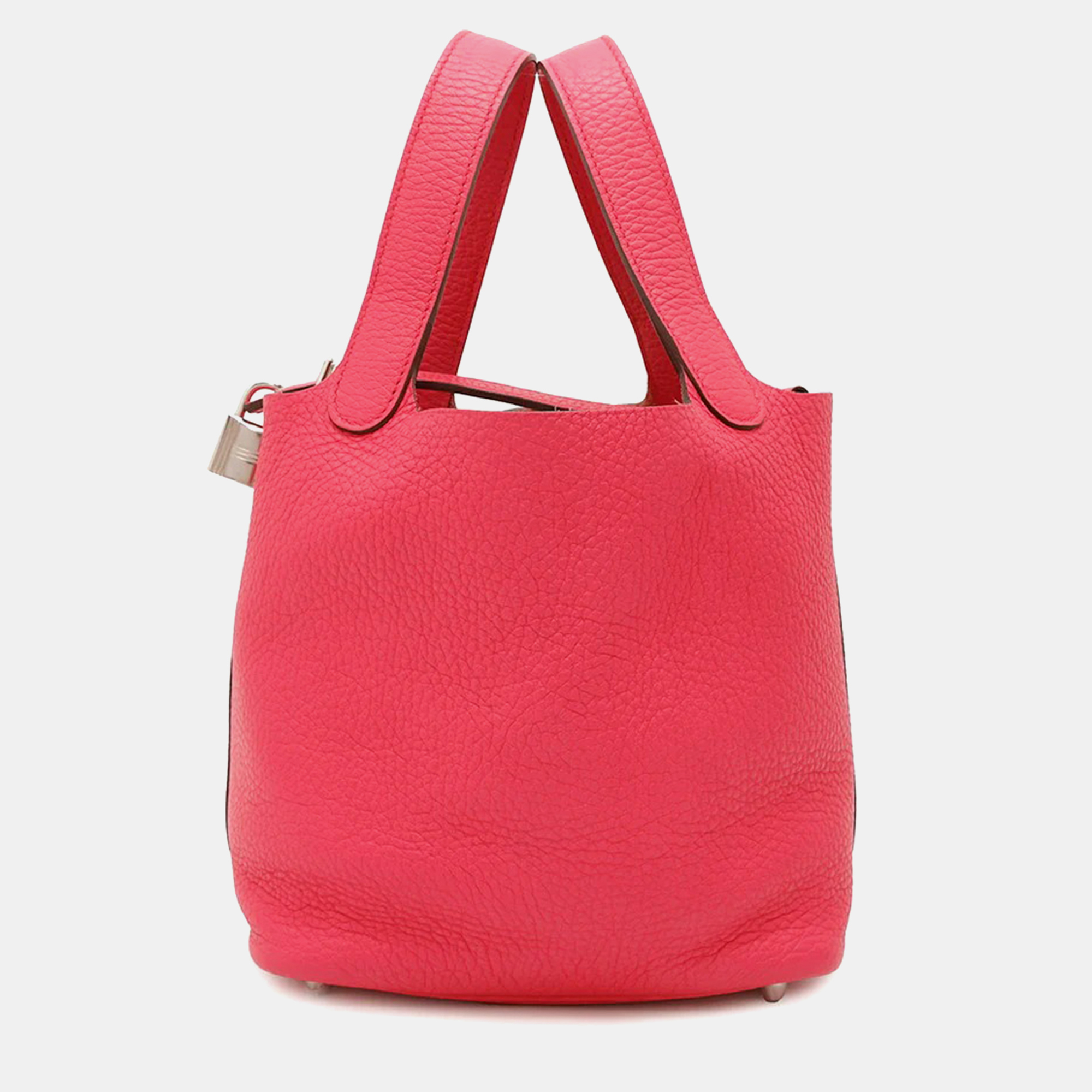 

Hermes Picotin Lock Rose Extreme Taurillon Clemence PM, Pink
