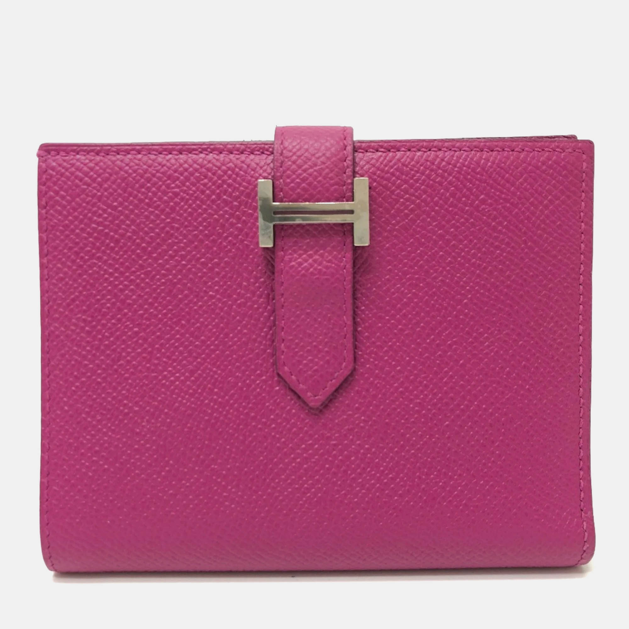 

Hermes Rose Purple Folded Wallet