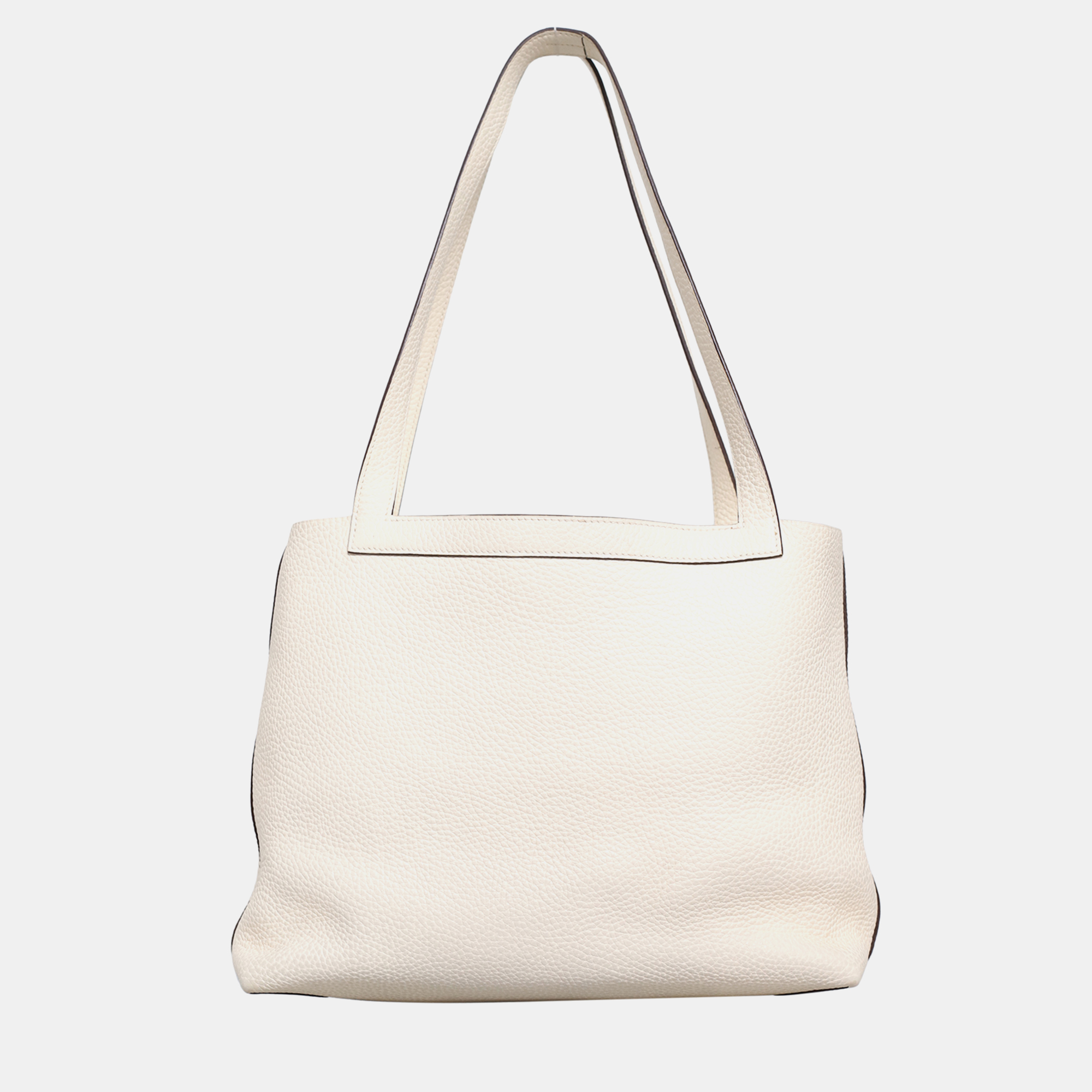 Pre-owned Hermes Cabasellier 31 Nata Clemence Leather Tote Bag