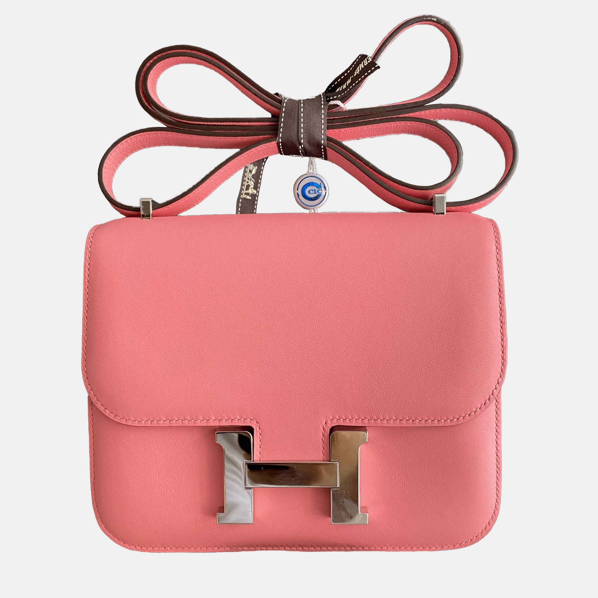

Hermes Constance 19 Rose Lipstick Swift Leather Shoulder Bag, Pink