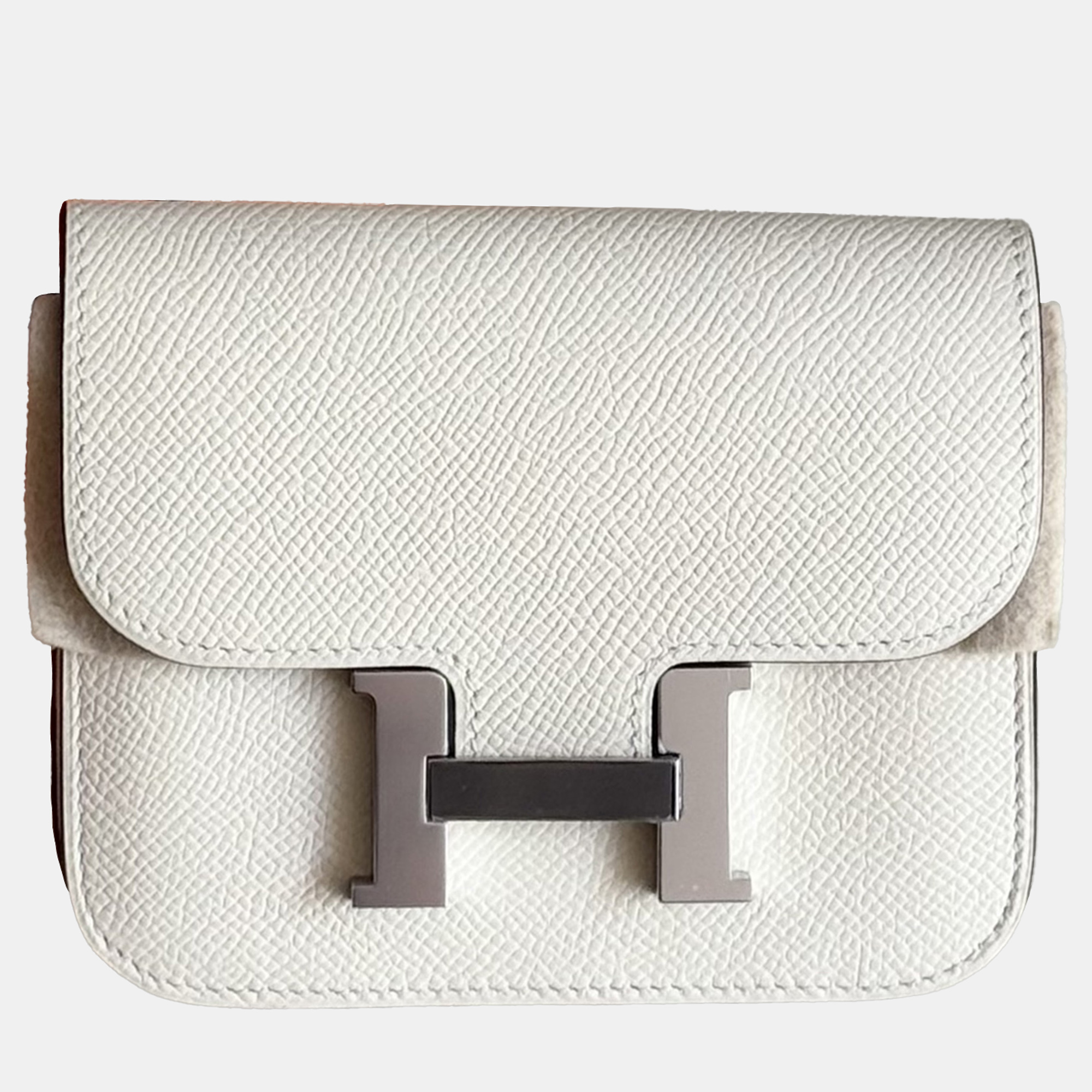 

Hermes Constance Cream Epsom Leather Shoulder Bag, White