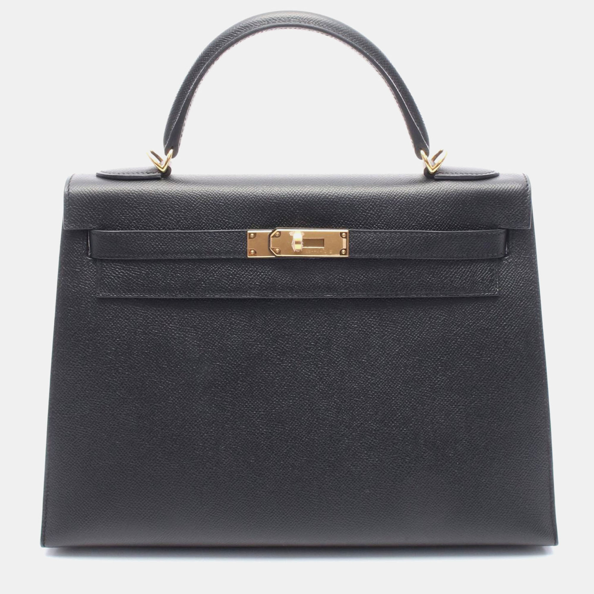 

Hermes Kelly 32 Black Epsom Leather Shoulder Bag