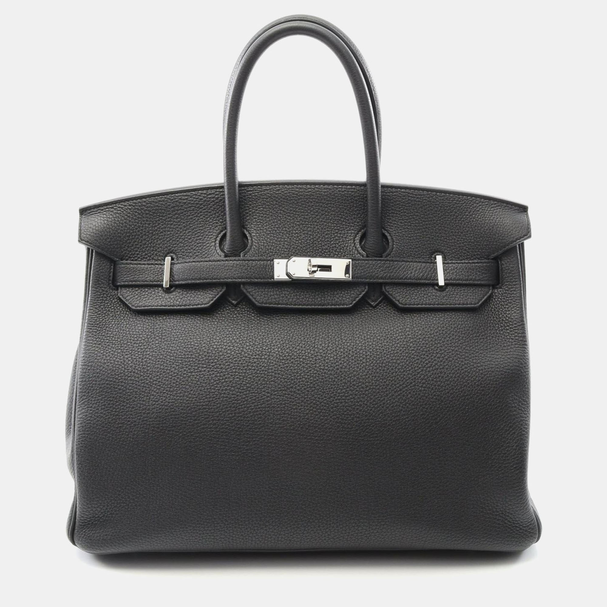 

Hermes Birkin 35 Black Togo Leather Shoulder Bag