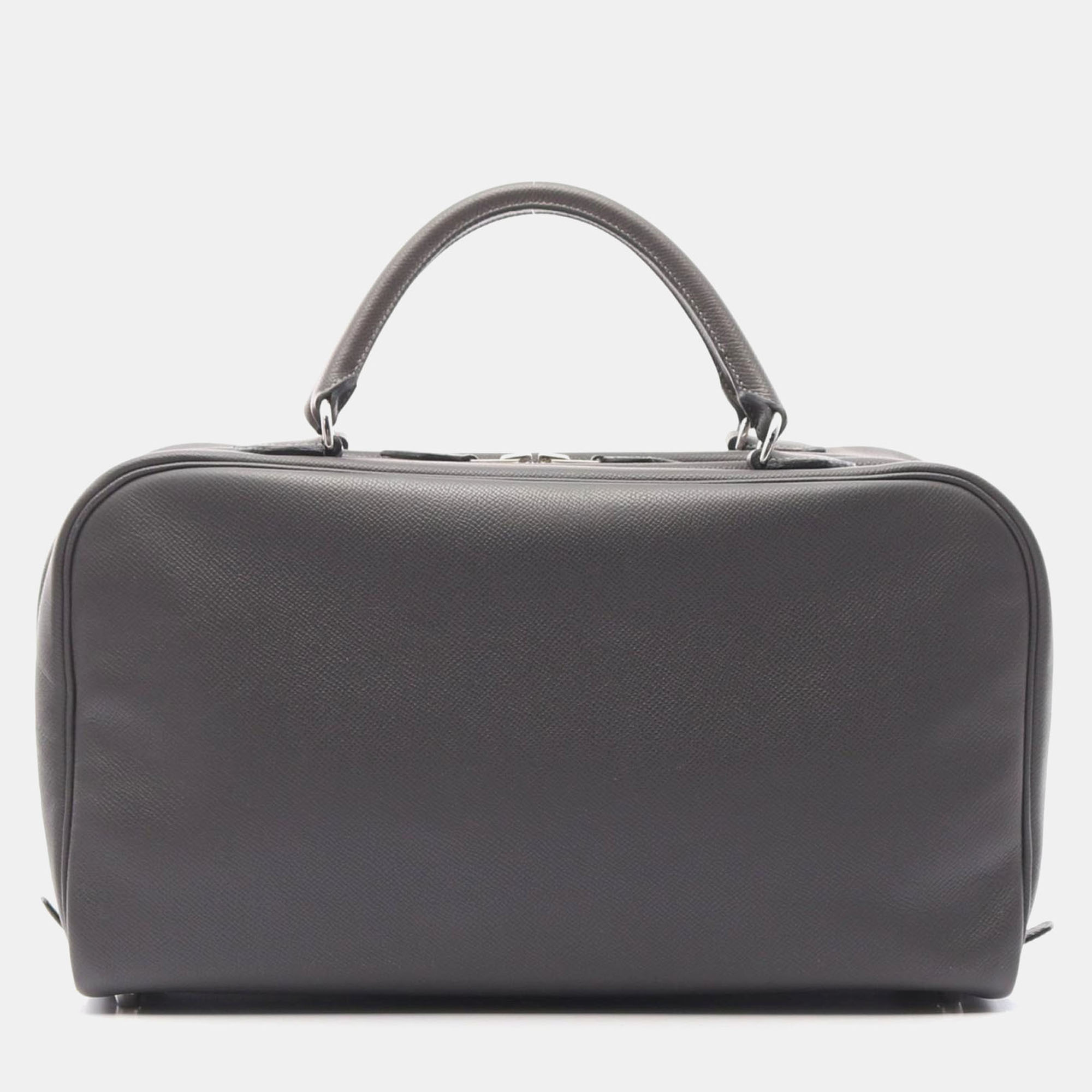 

Hermes Sac En Vie Graphite Epsom Leather Shoulder Bag, Grey