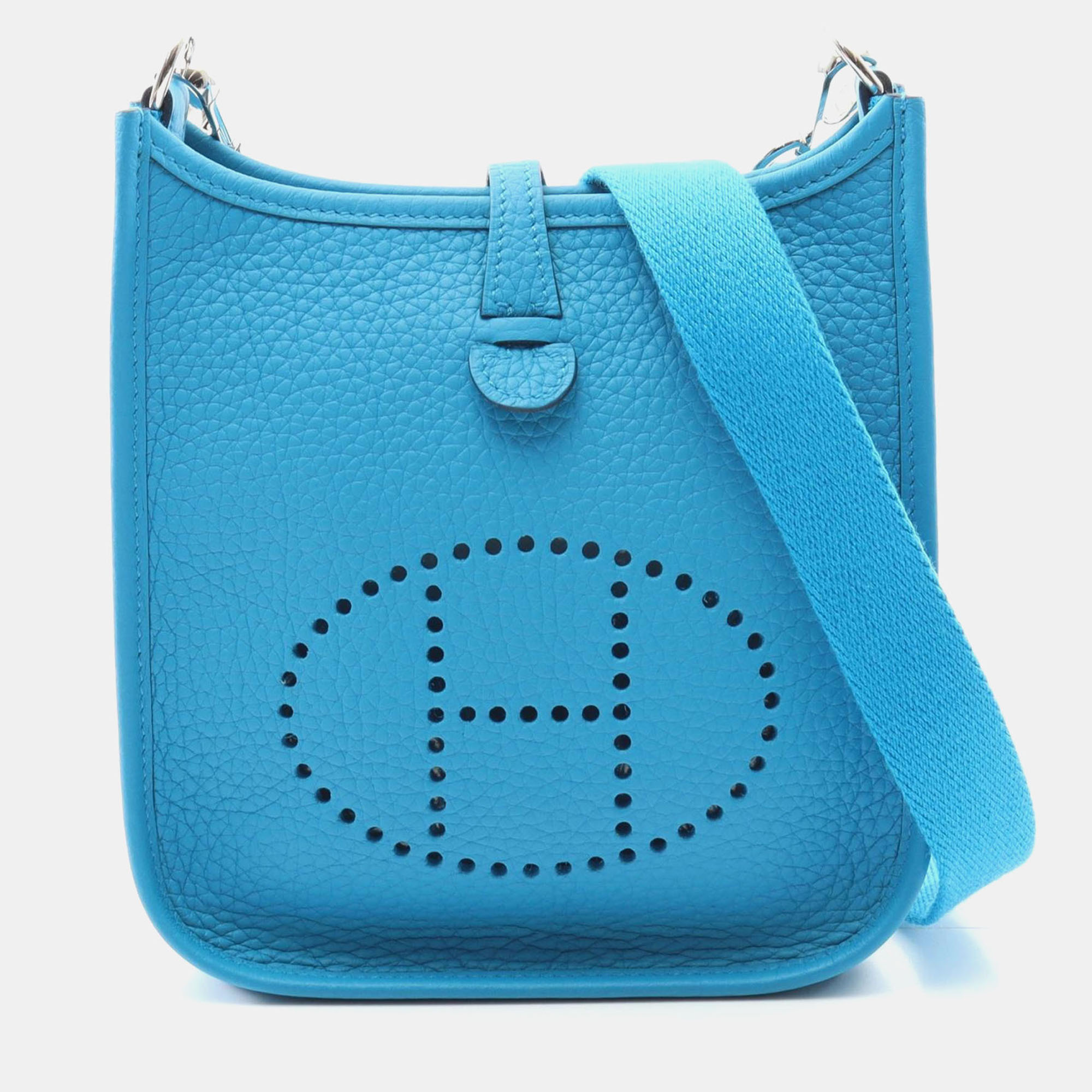 

Hermes Evelyne TPM Amazon Blue Frida Y Taurillon Clemence Bag