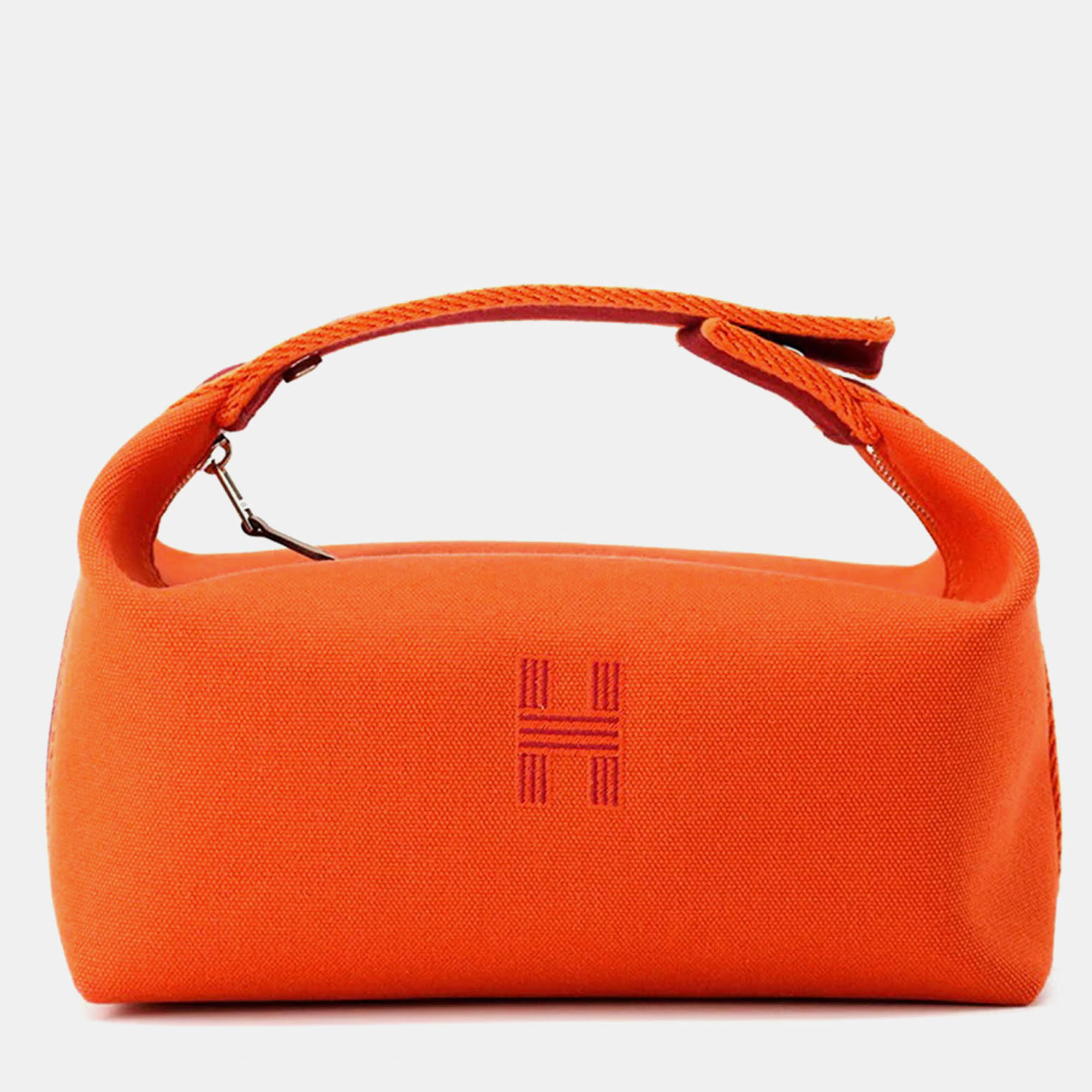 

Hermes Brid a Brac PM Feu/Bordeaux Canvas Shoulder Bag, Orange