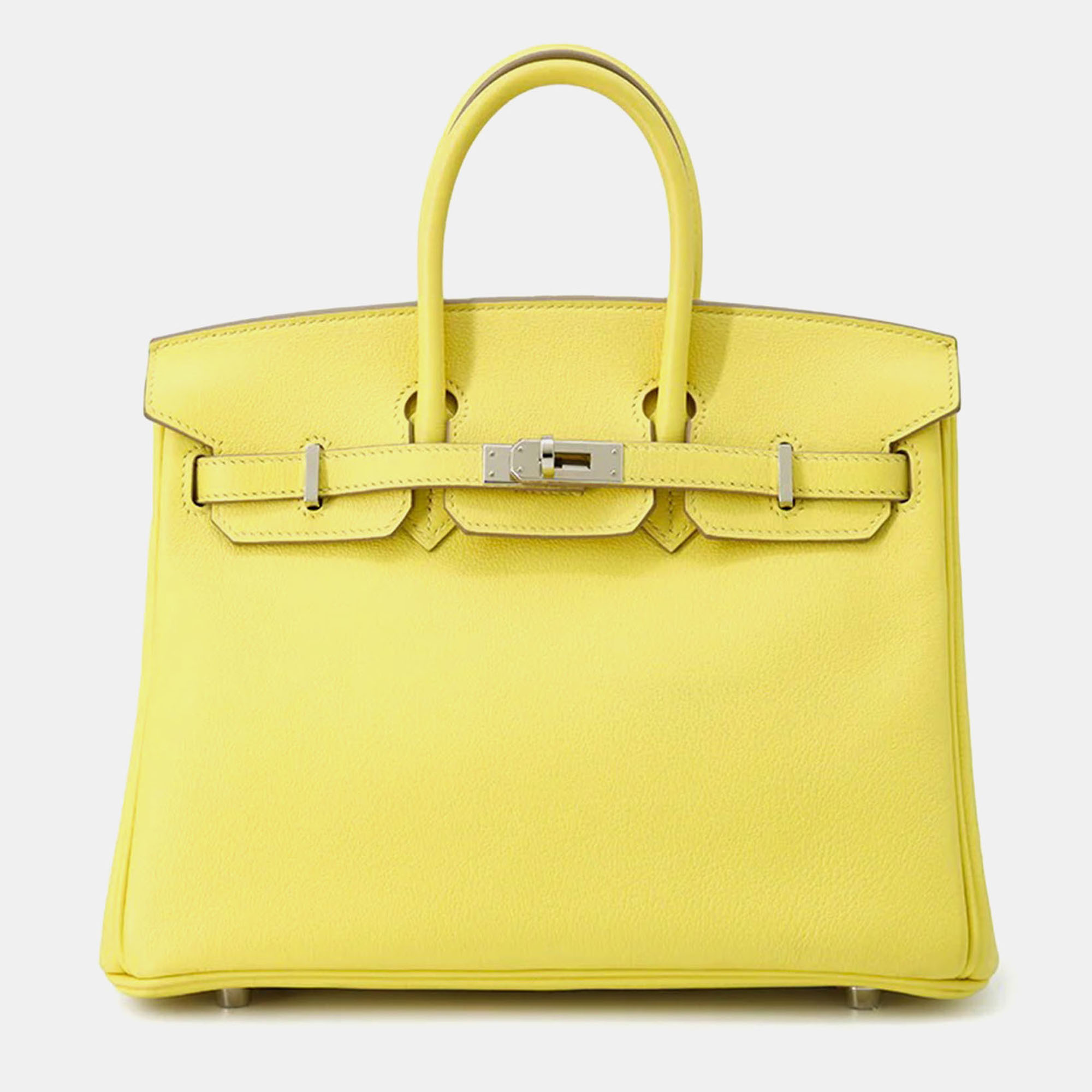 

Hermes Birkin Verso 25 Lime/Blue Blue Taurillon Novillo Tote Bag, Yellow