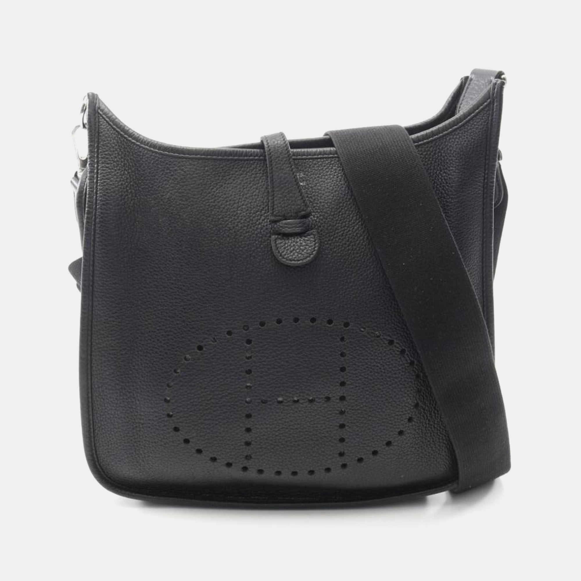 

Hermes Evelyne PM Black Leather Crossbody Bag