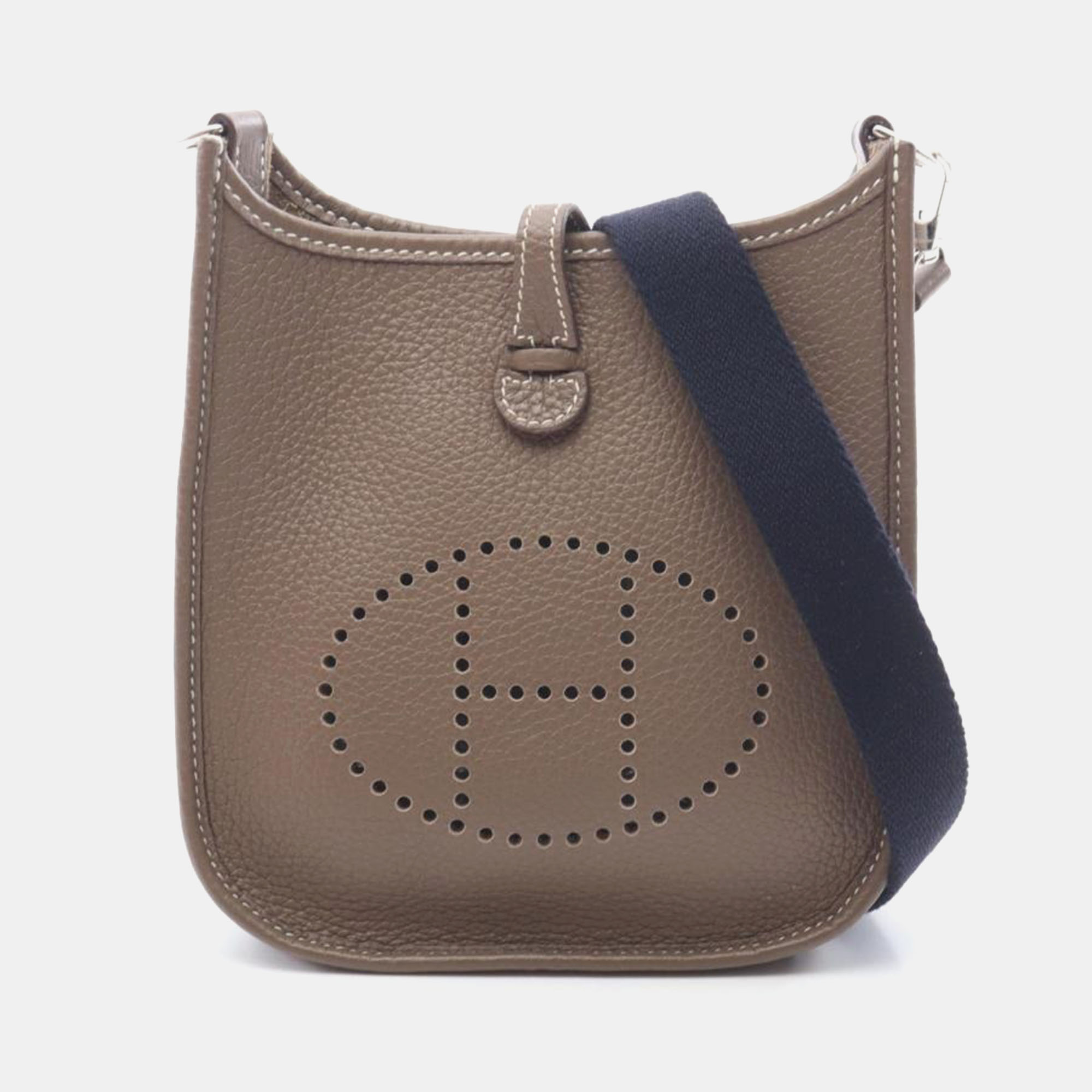 

Hermes Evelyne TPM Etoupe Grey Bag, Brown