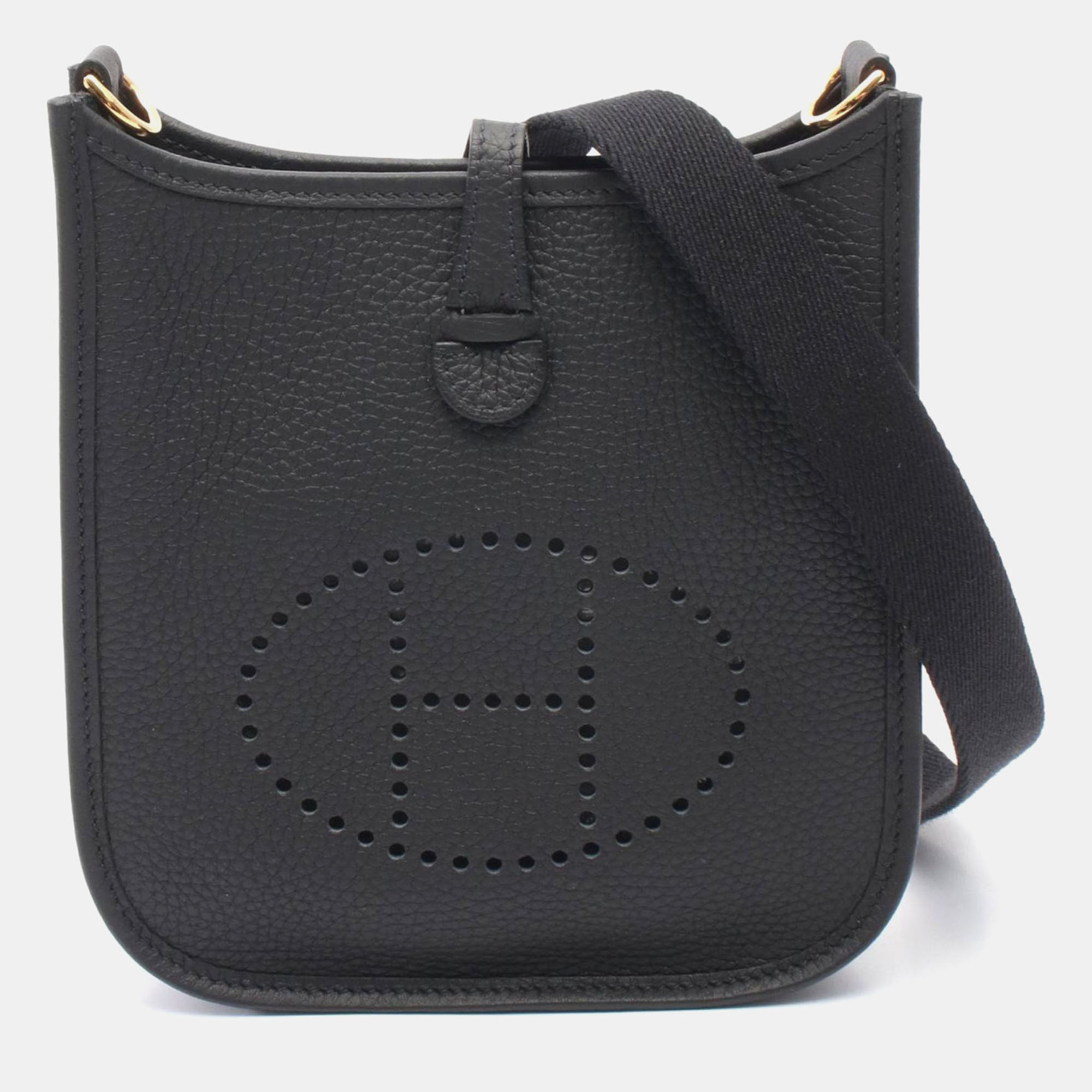 

Hermes Evelyne TPM Black Taurillon Clemence Bag