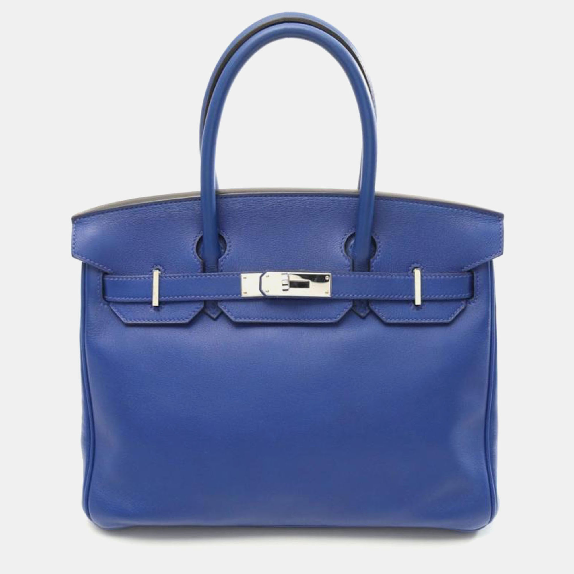 Pre-owned Hermes Birkin 30 Blue Electric