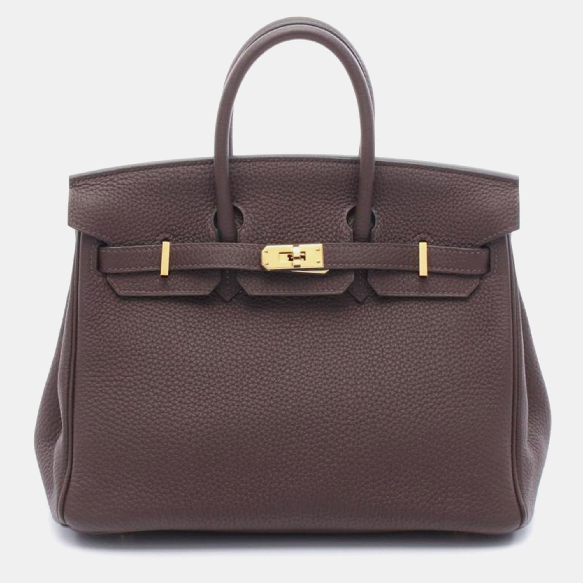 

Hermes Birkin 25 Chocolat Brown Leather Handbag
