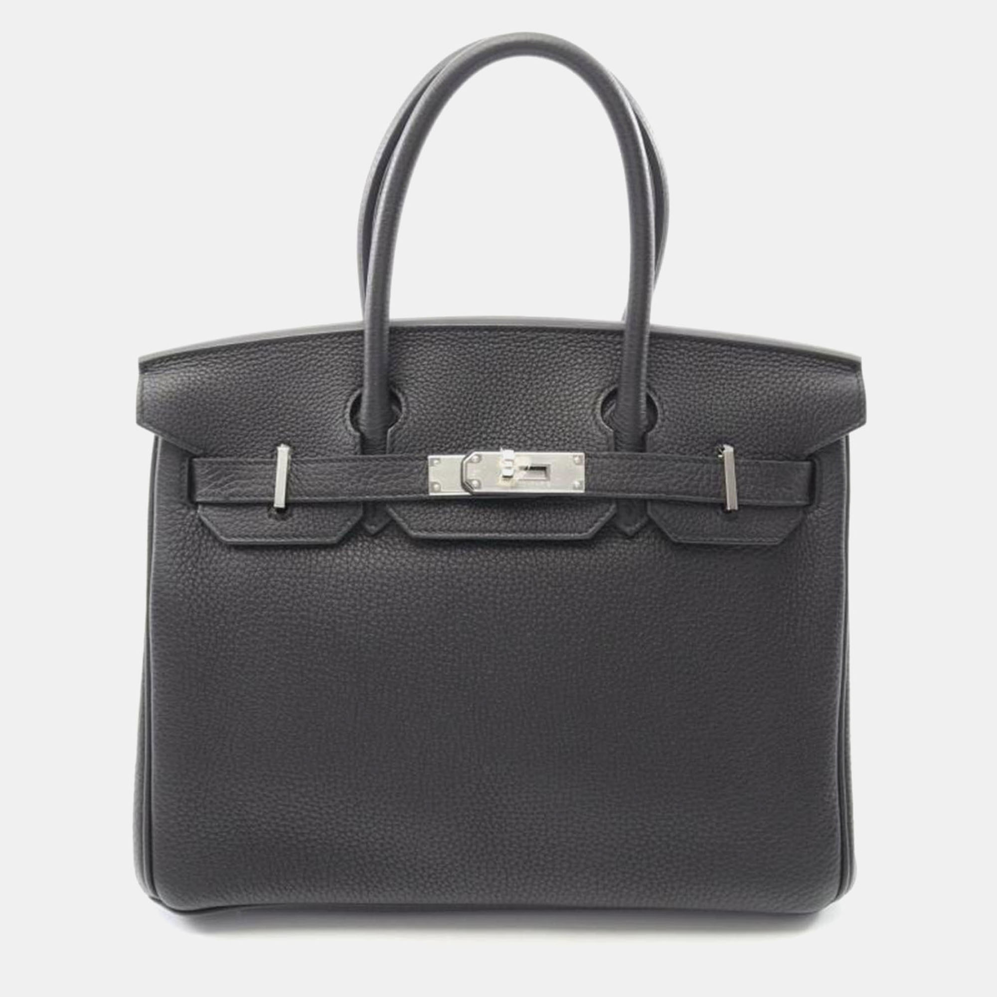 

Hermes Birkin 30 Black Leather Handbag