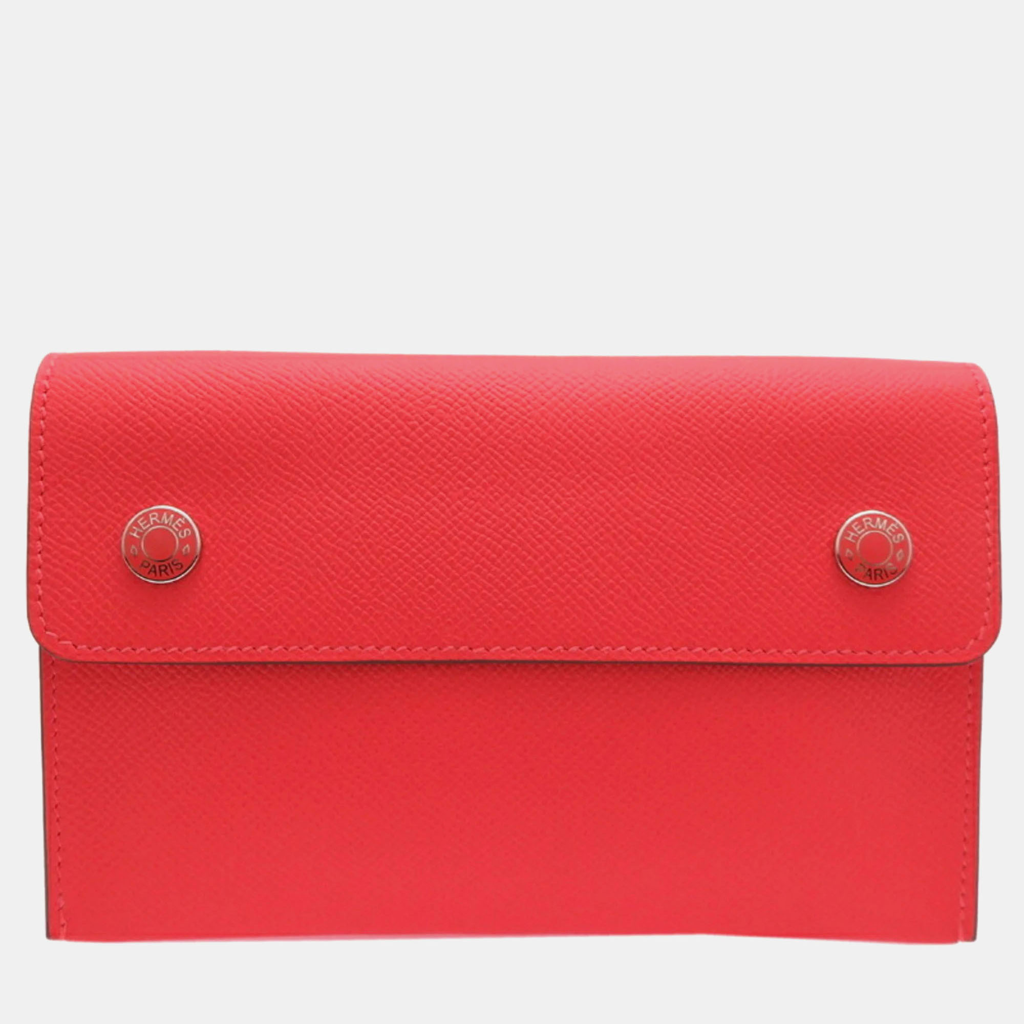 

Hermes Nap Orange Epsom Leather Wallet