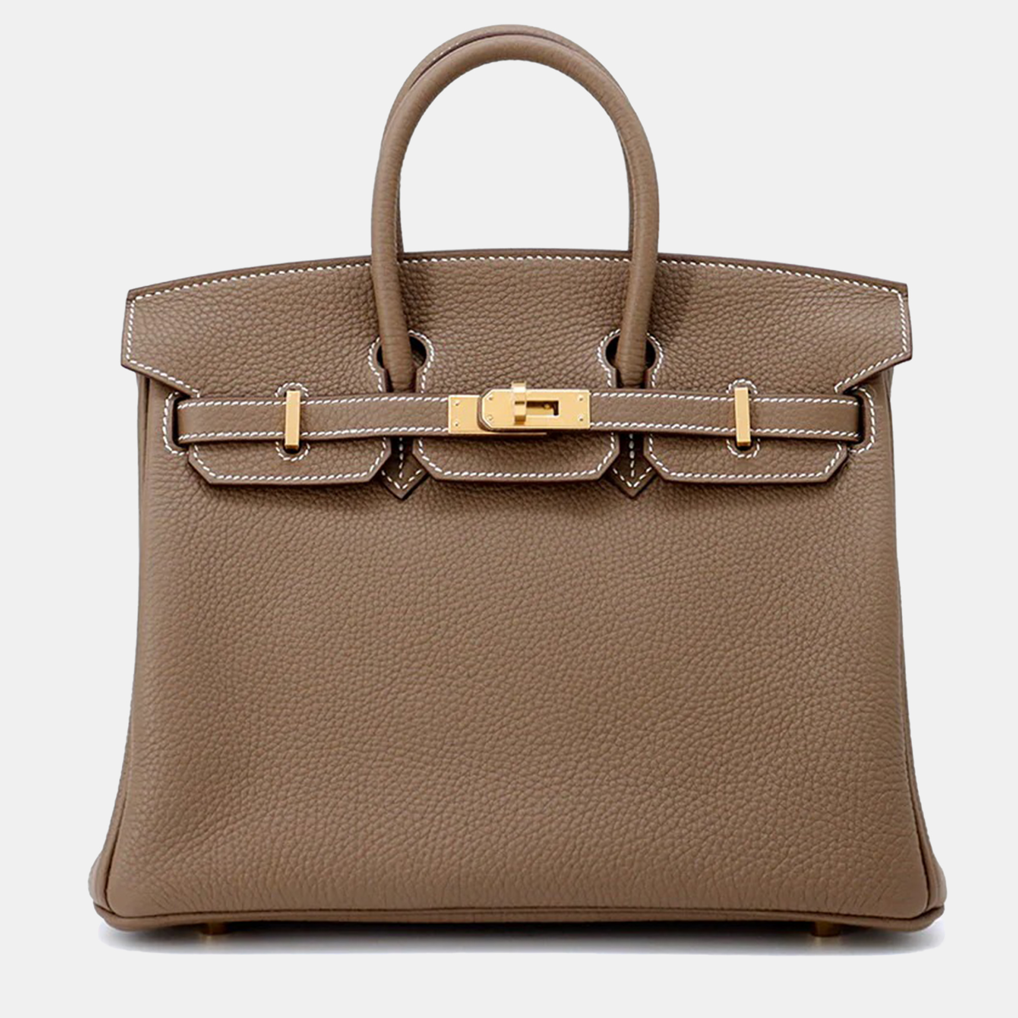 

Hermes Birkin 25 Etoupe Togo Leather Handbag, Brown
