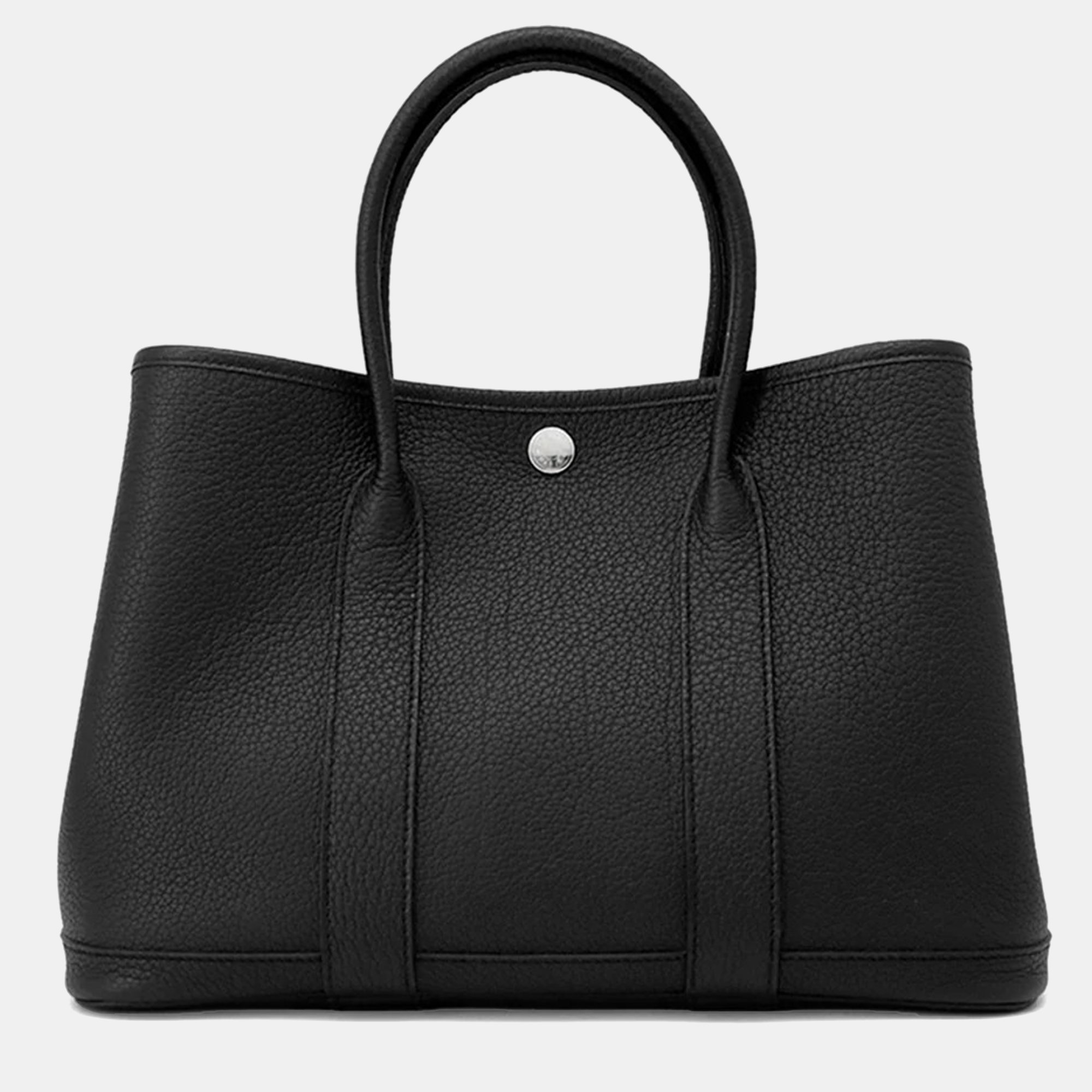

Hermes Garden Party TPM Black Negonda Leather Tote Bag