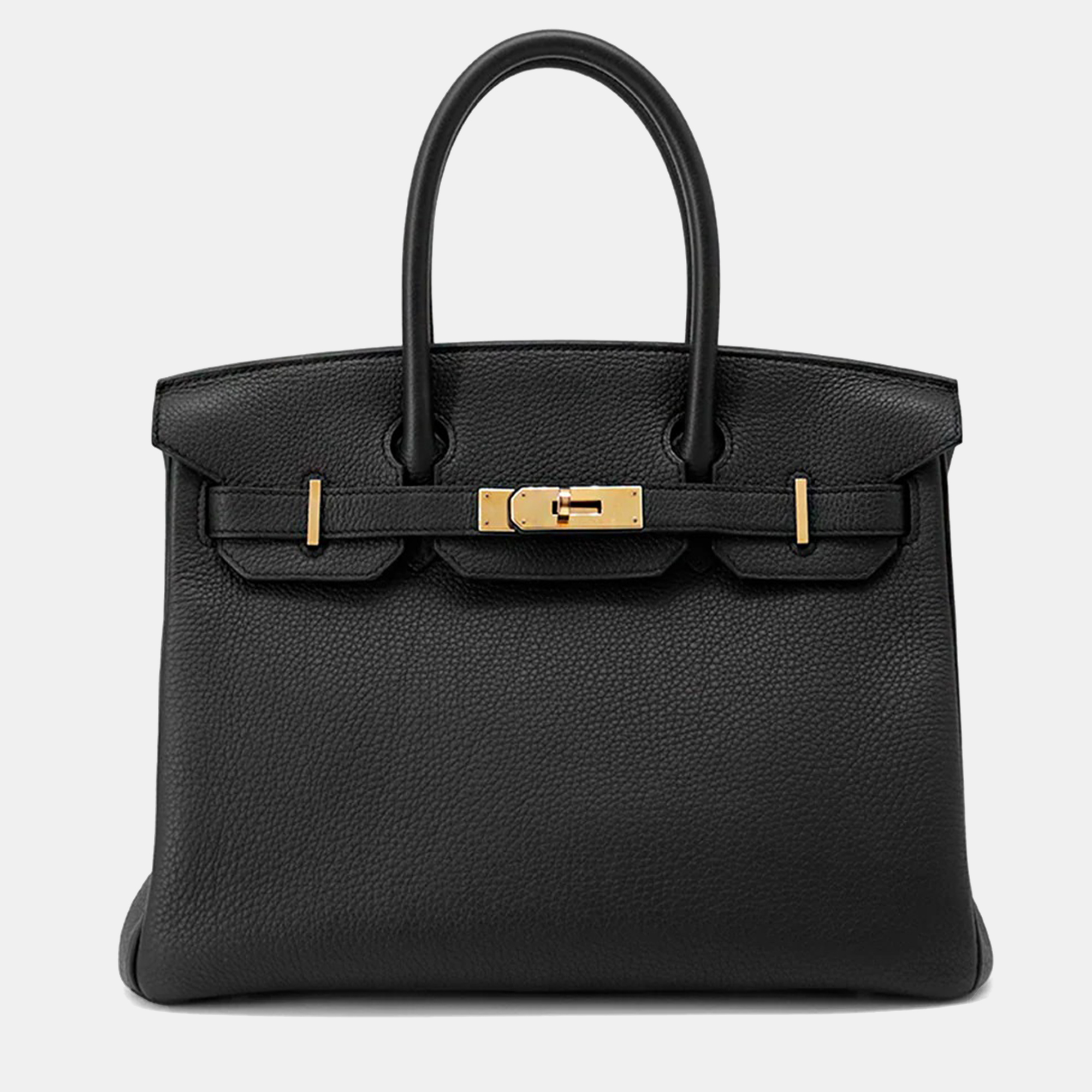 

Hermes Birkin 30 Black Togo Leather Handbag