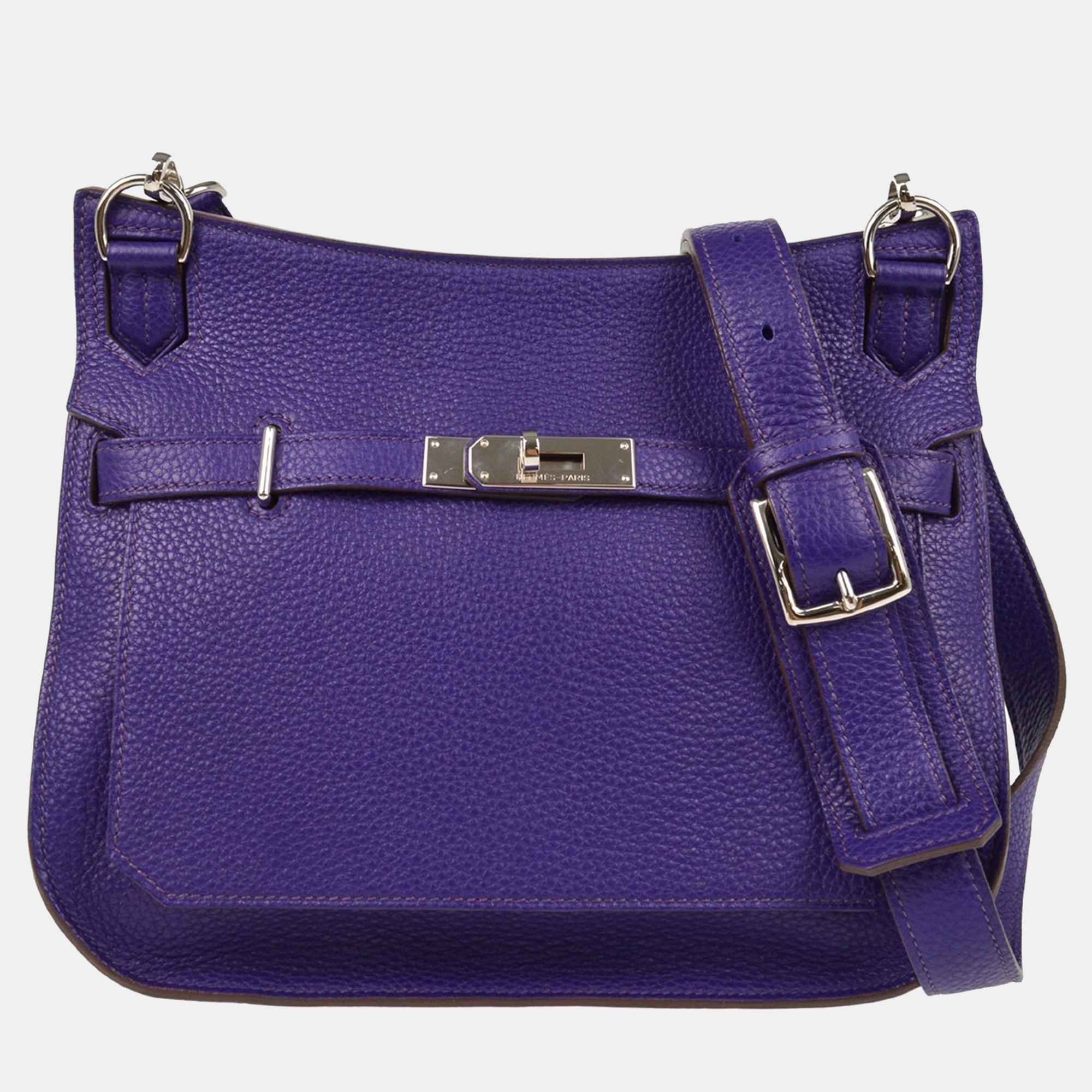 

Hermes Jypsiere 28 Purple Taurillon Clemence Shoulder Bag