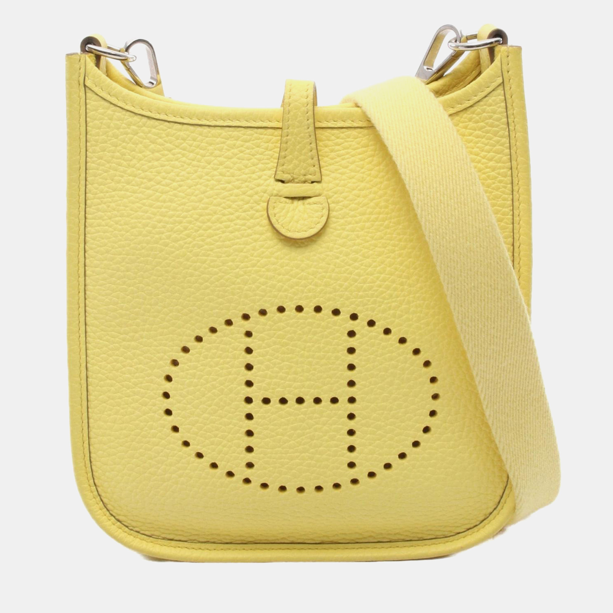 

Hermes Evelyne TPM Limoncello Yellow Clemence Leather Shoulder Bag