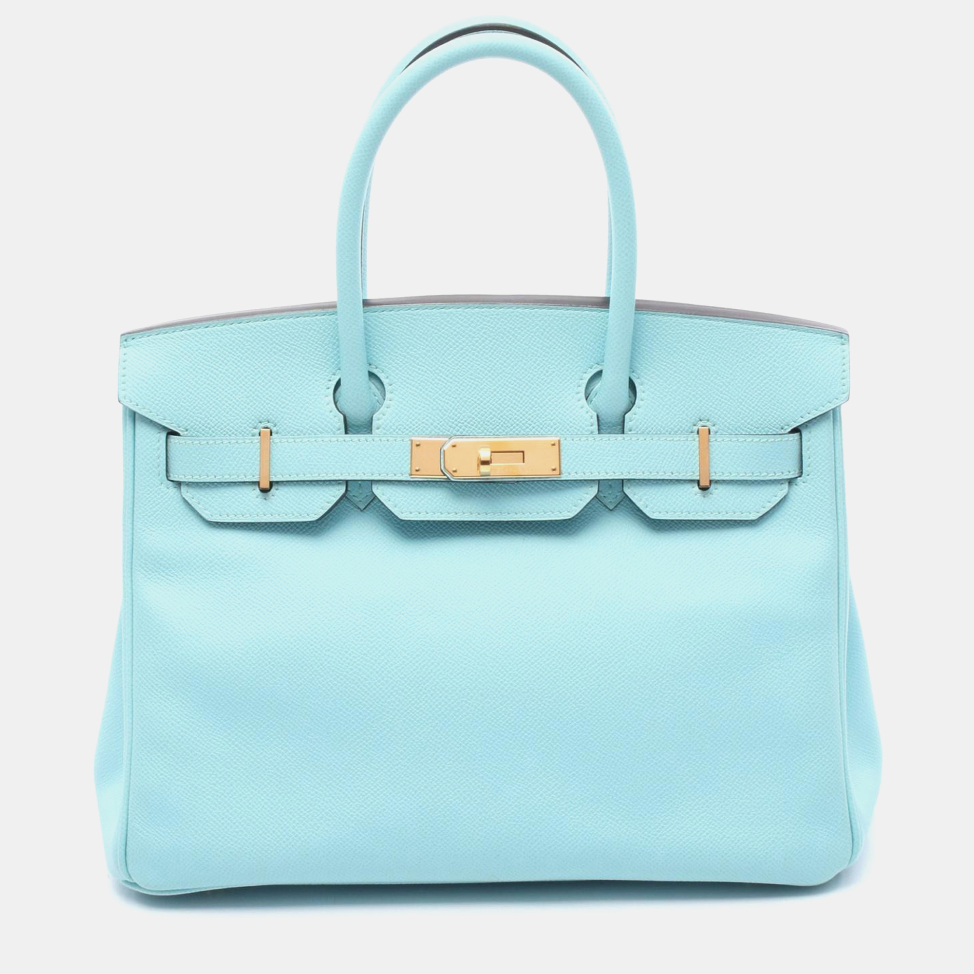 

Hermes Birkin 30 Blue Epsom Leather Top Handle Bag