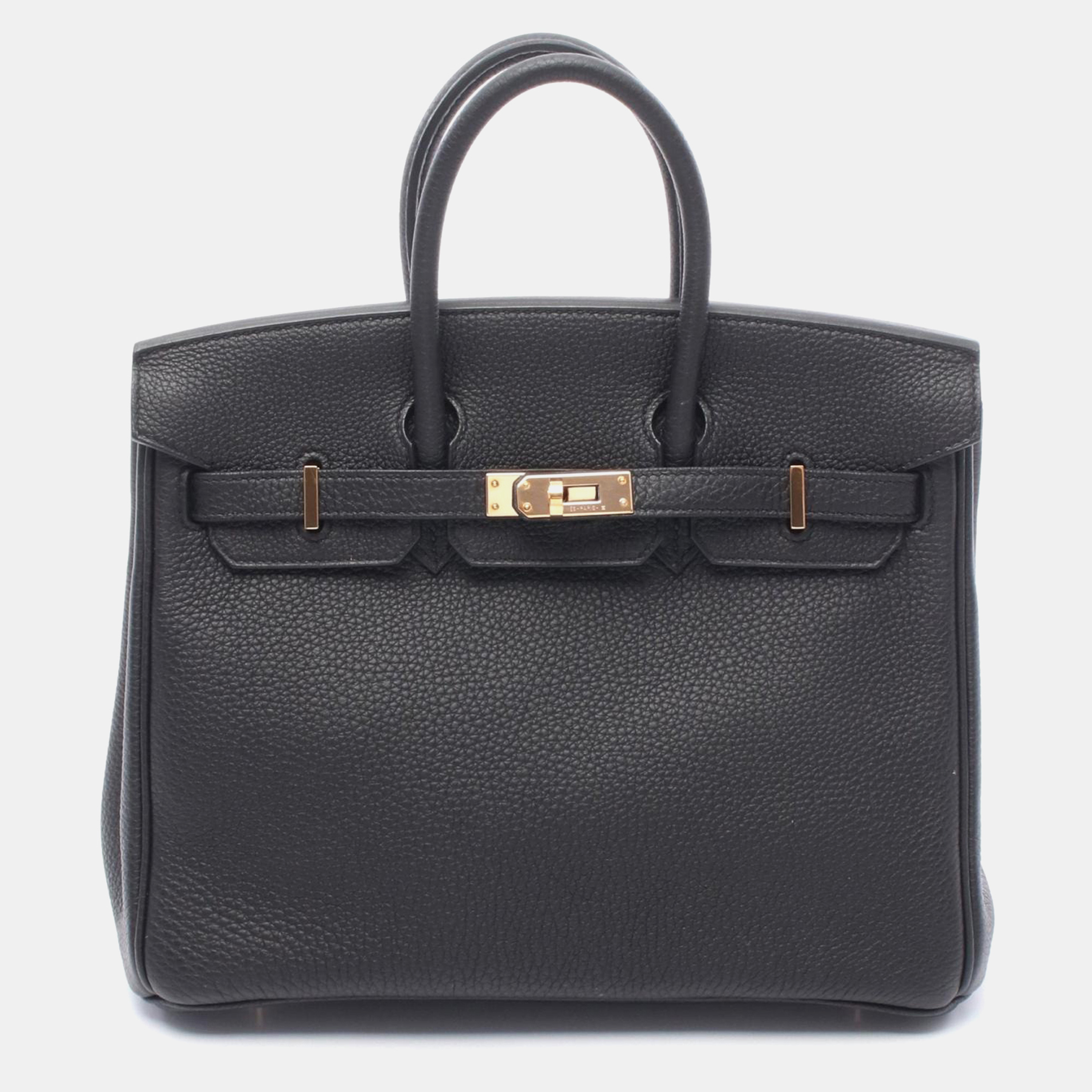 

Hermes Birkin 25 Black Togo Leather Top Handle Bag