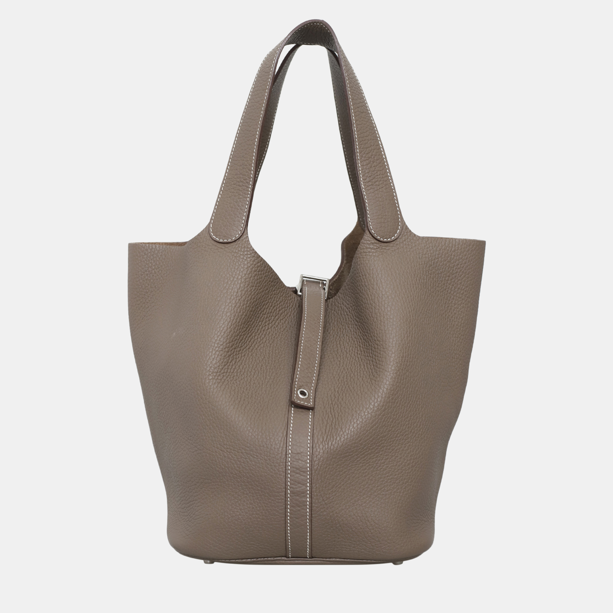

Hermes Picotin 26 Etoupe Clemence Leather Bag, Brown