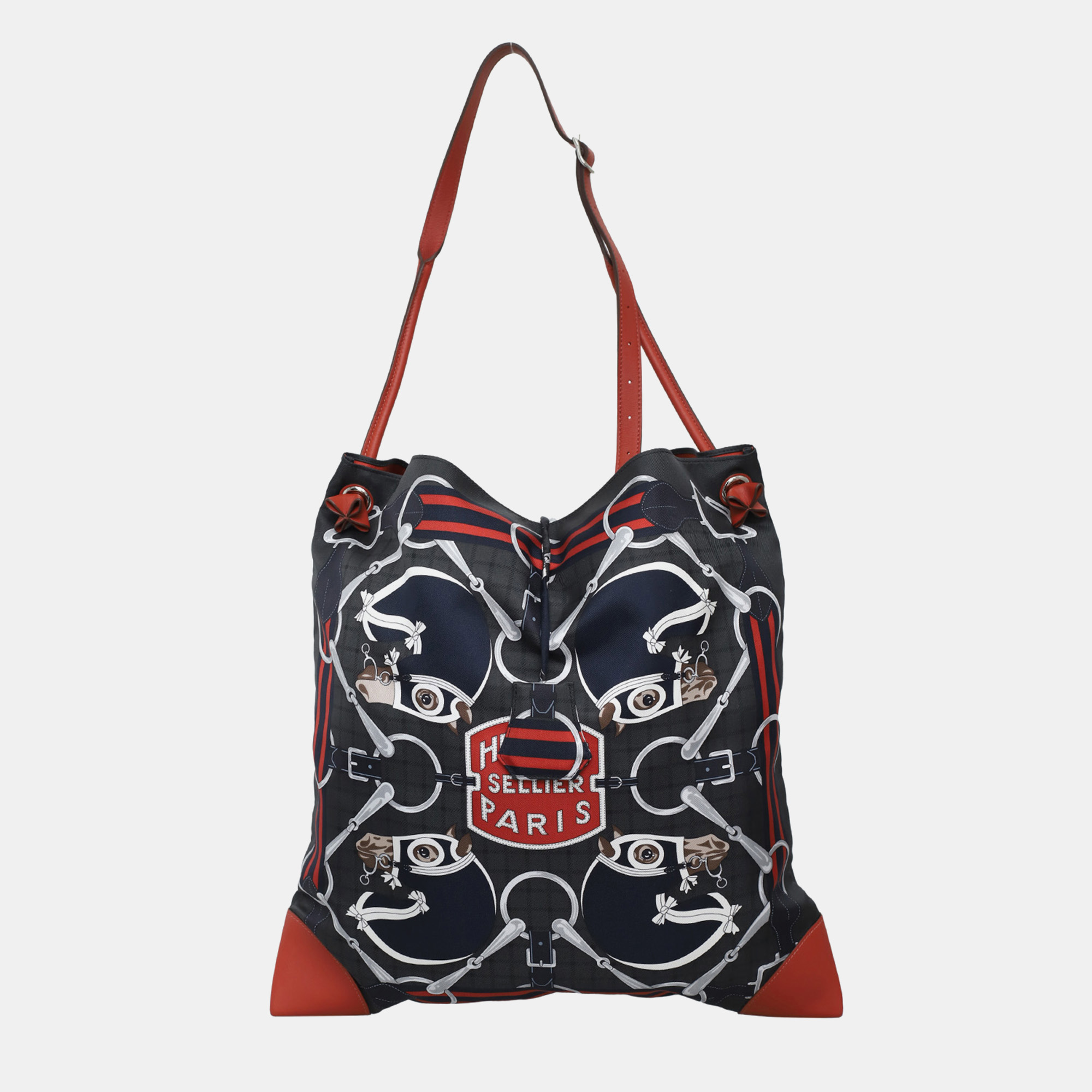

Hermes Horse-Printed Multicolor Silky City Bag