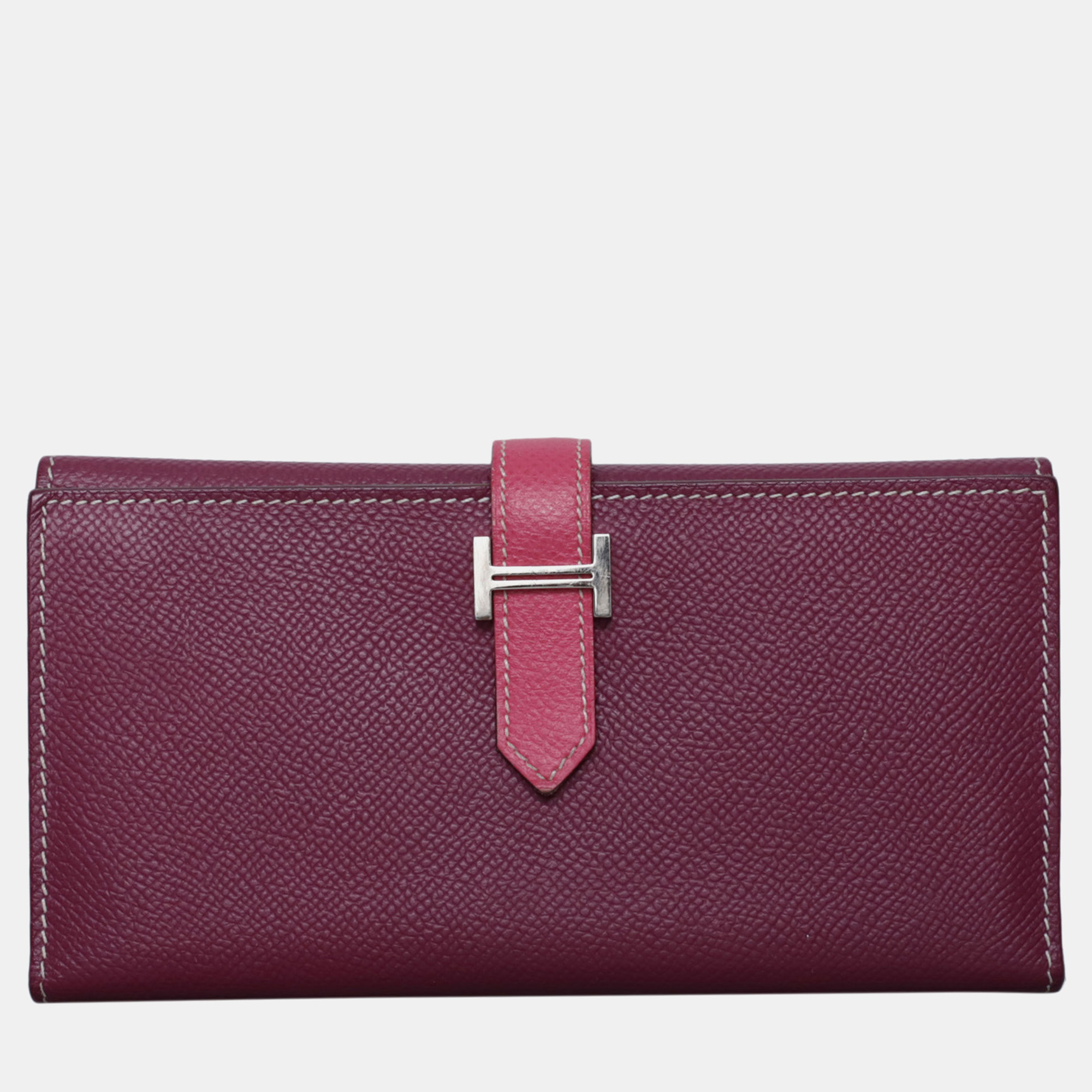 

Hermes Bearn Gusset Leather Wallet, Multicolor