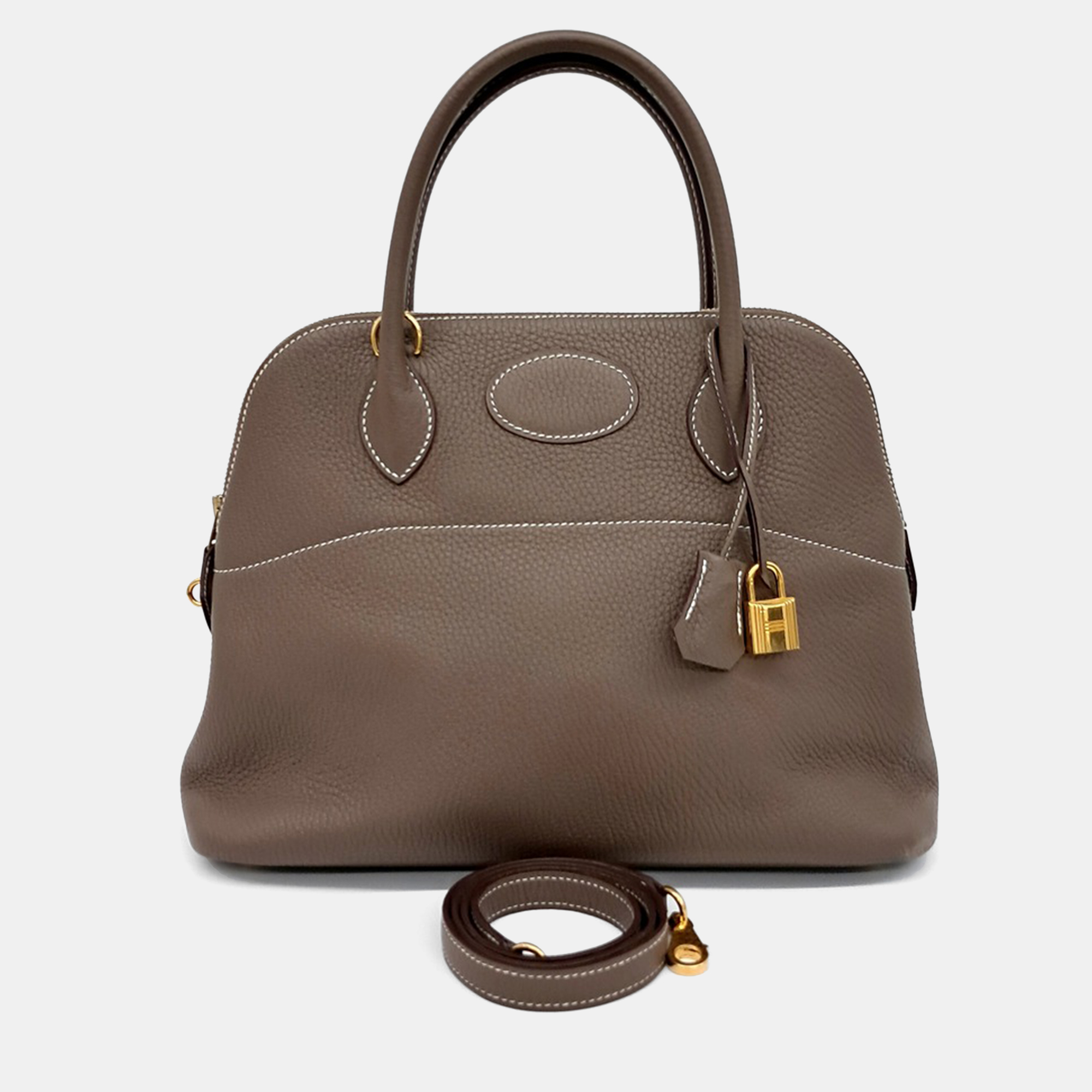 

Hermes Bolide 31 Brown Leather Handbag