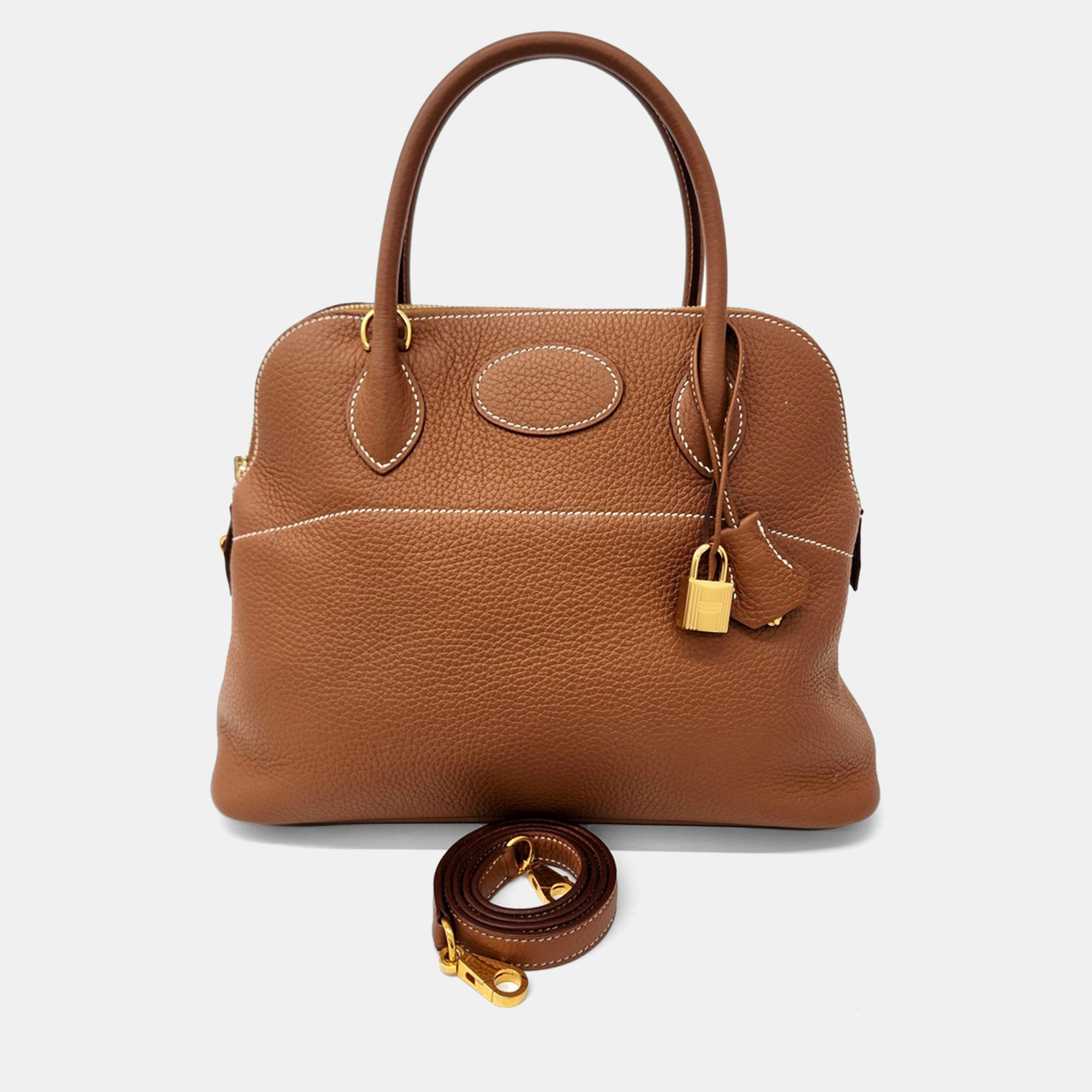 

Hermes Bolide 31 Brown Leather Bag