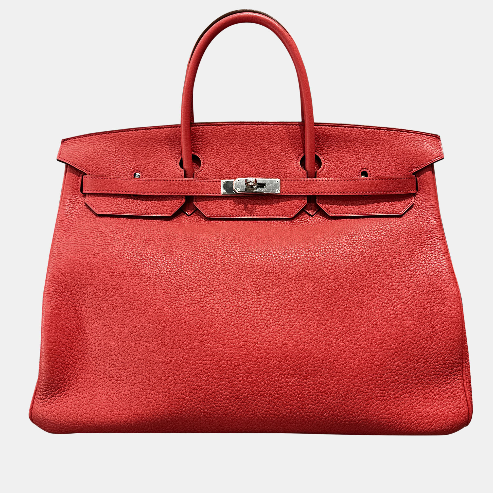 

Hermes Birkin 40 Jaipur Pink Togo Leather Tote Bag