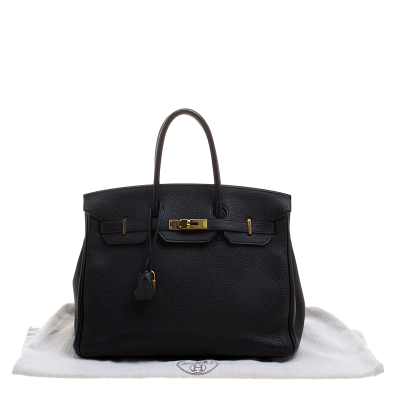 birkin 35 black gold