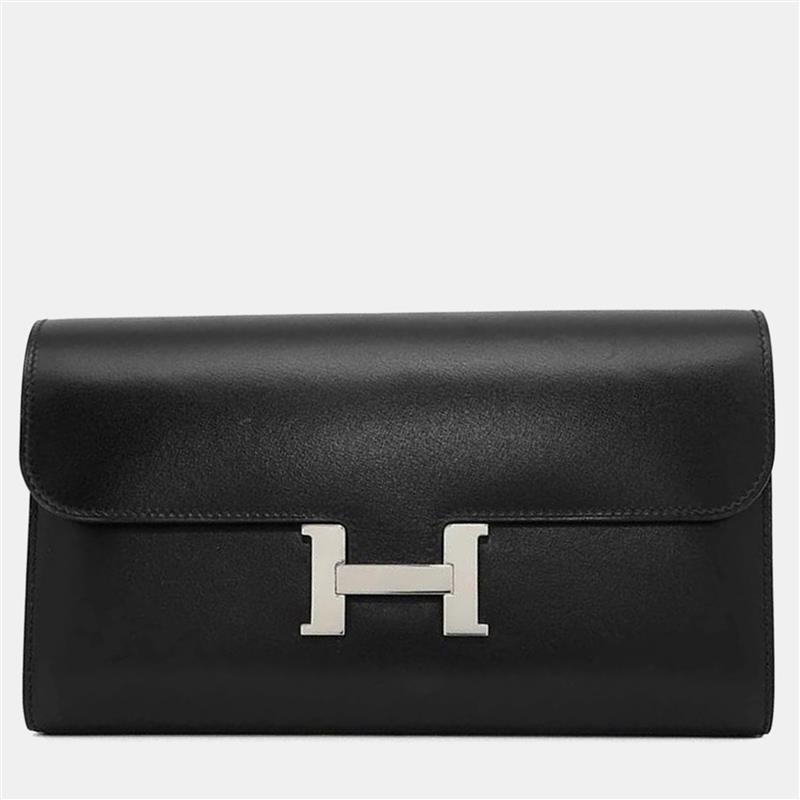 

Hermes Constance Wallet Black Box Calf Leather