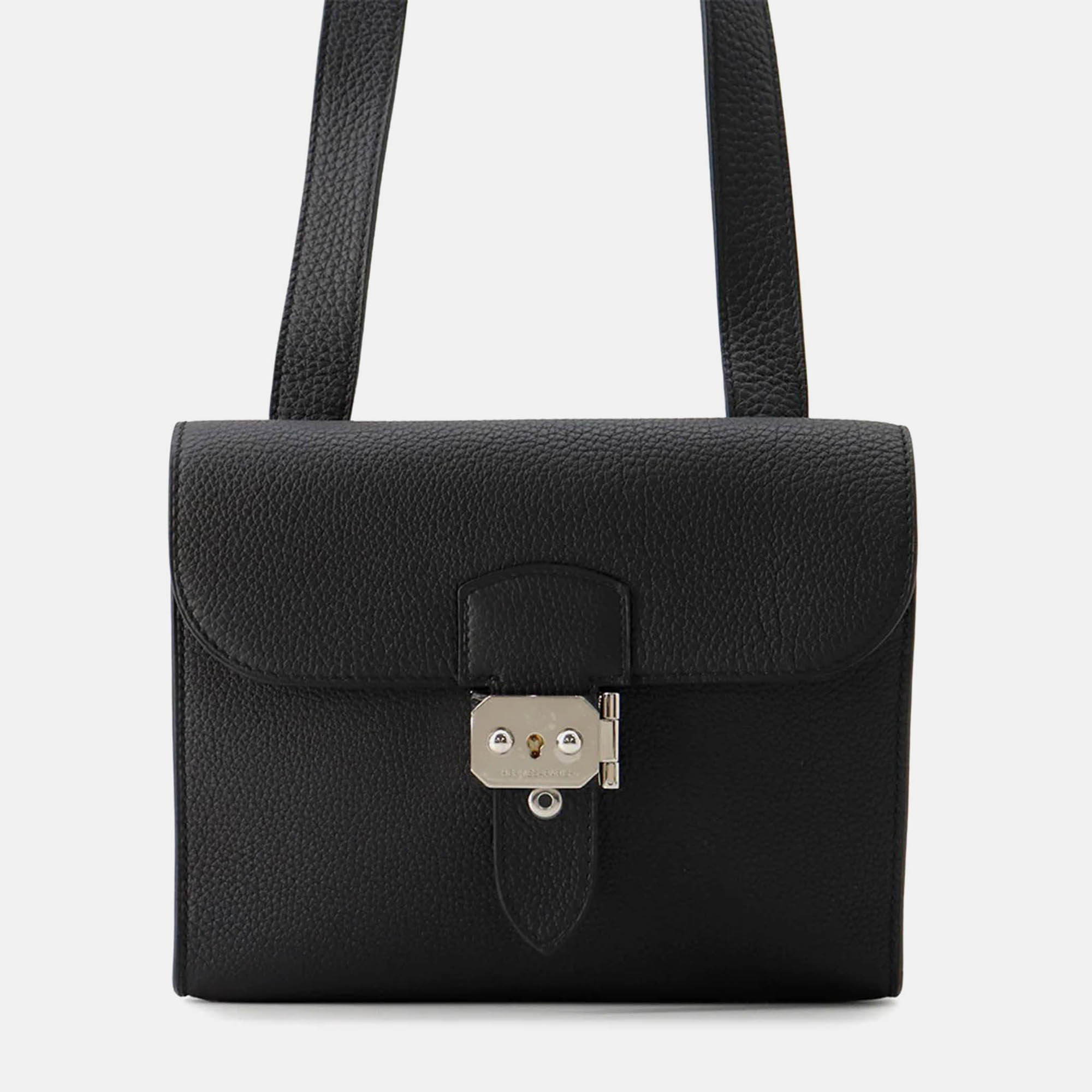 

Hermes Sac A Depeches 21 Black Togo Leather Messenger Bag