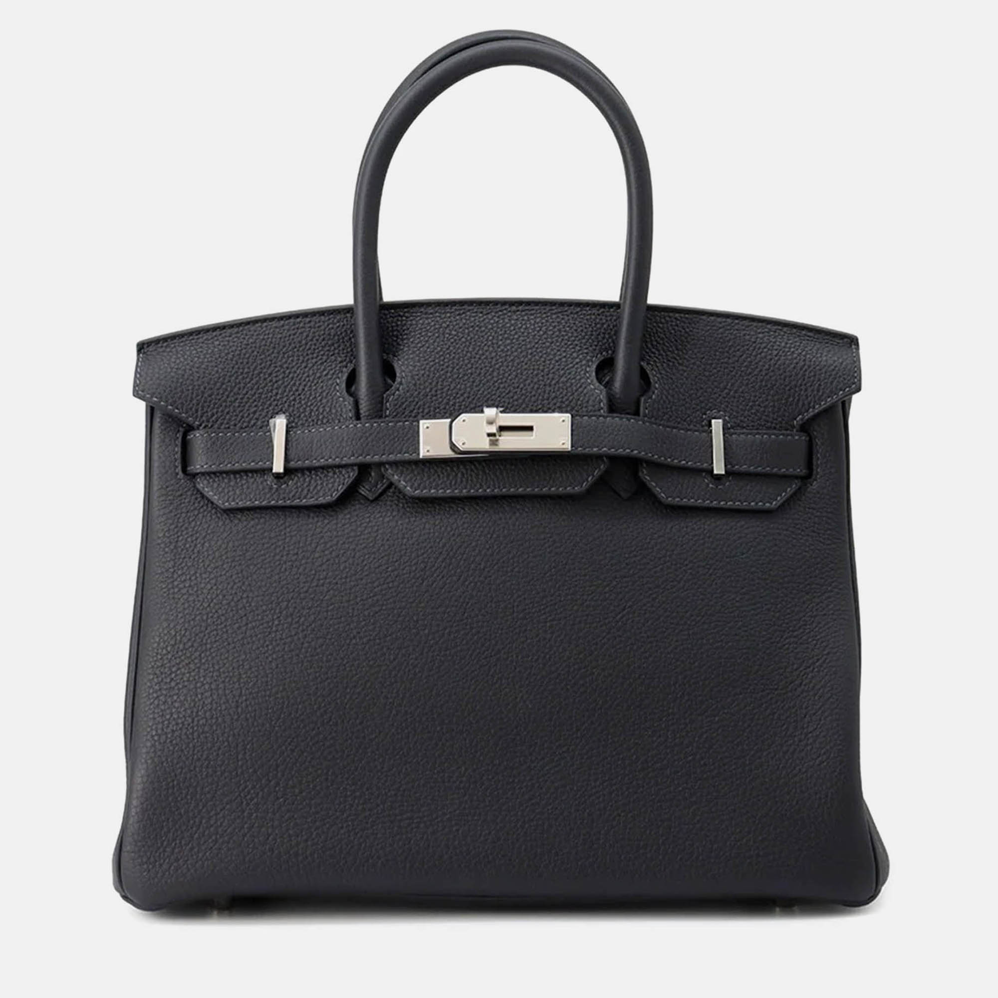 

Hermes Birkin 30 Caban Togo Leather Tote Bag, Grey