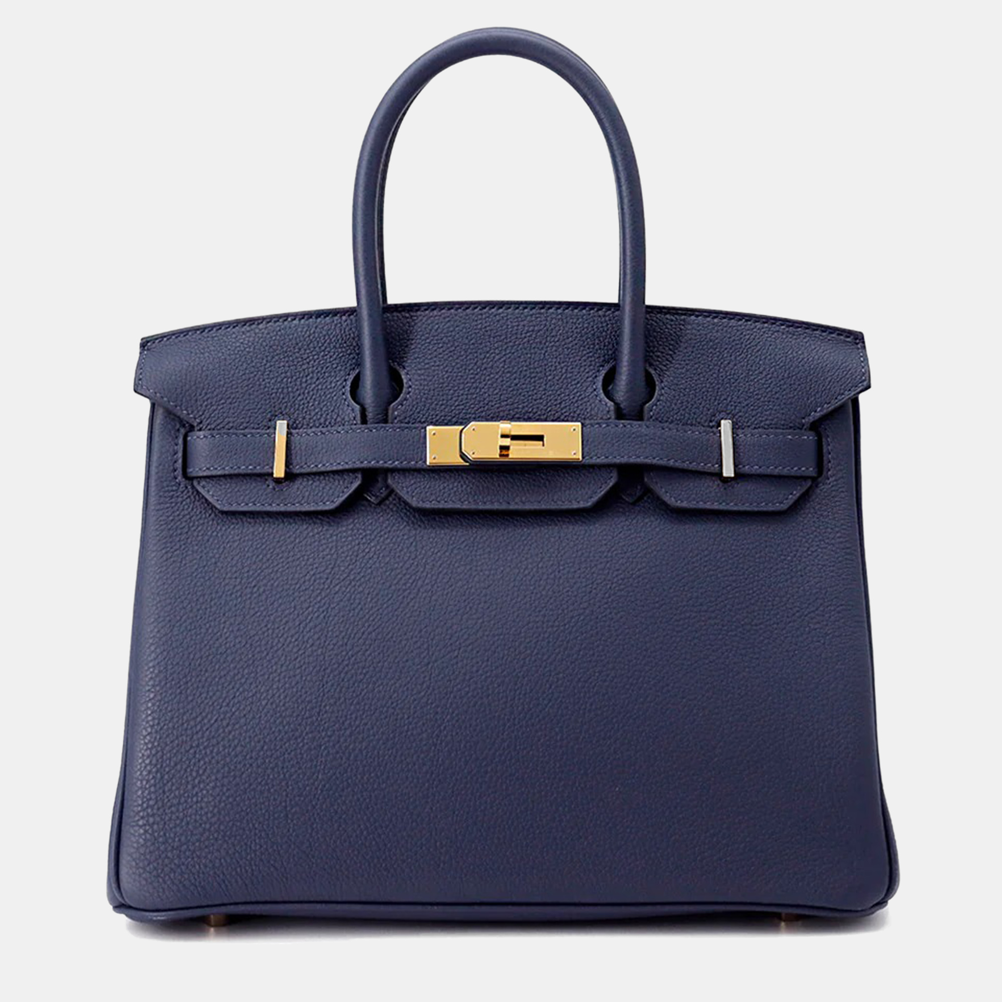 

Hermes Birkin 30 Blue Navy Togo Leather Tote Bag, Navy blue
