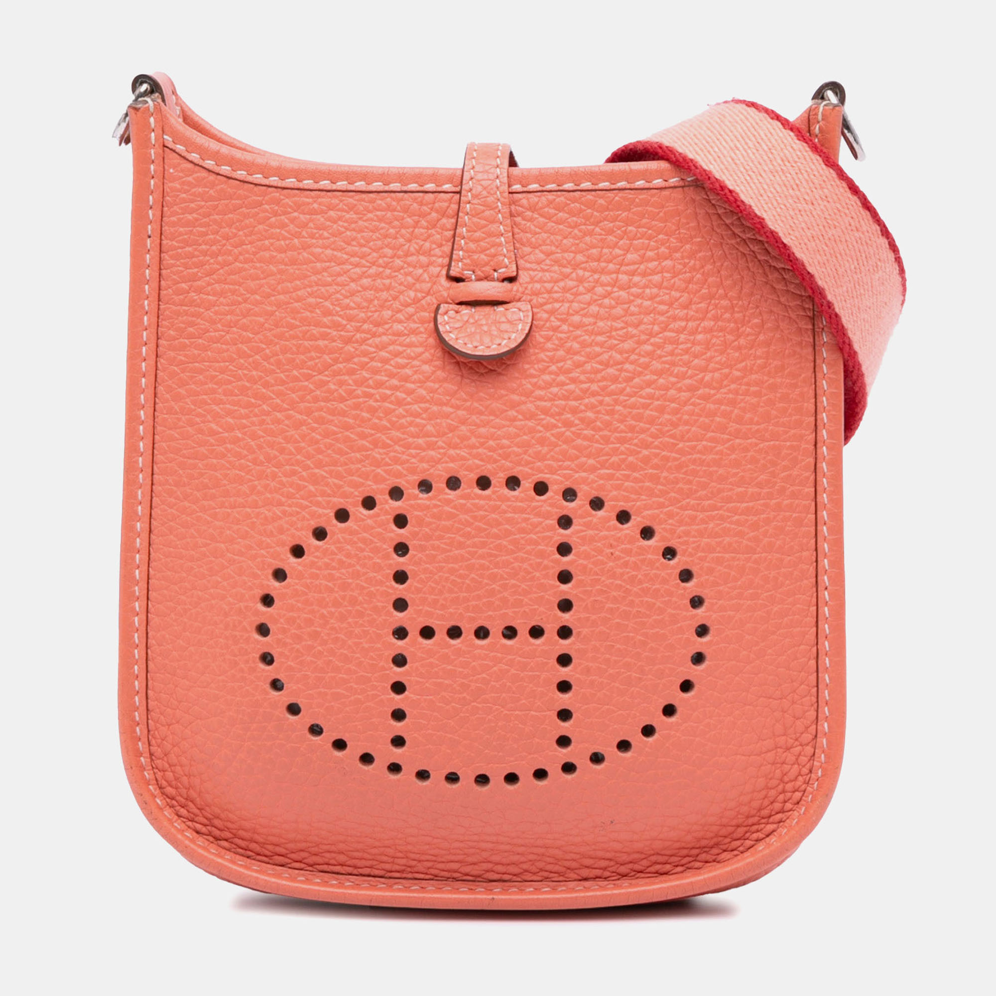 

Hermes Evelyne TPM Clemence Leather Crossbody Bag, Orange