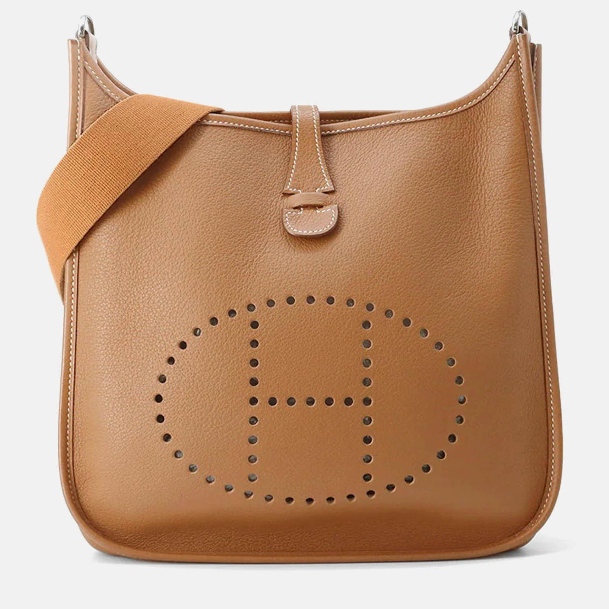 

Hermes Evelyne Gold Taurillon Clemence Size Pm