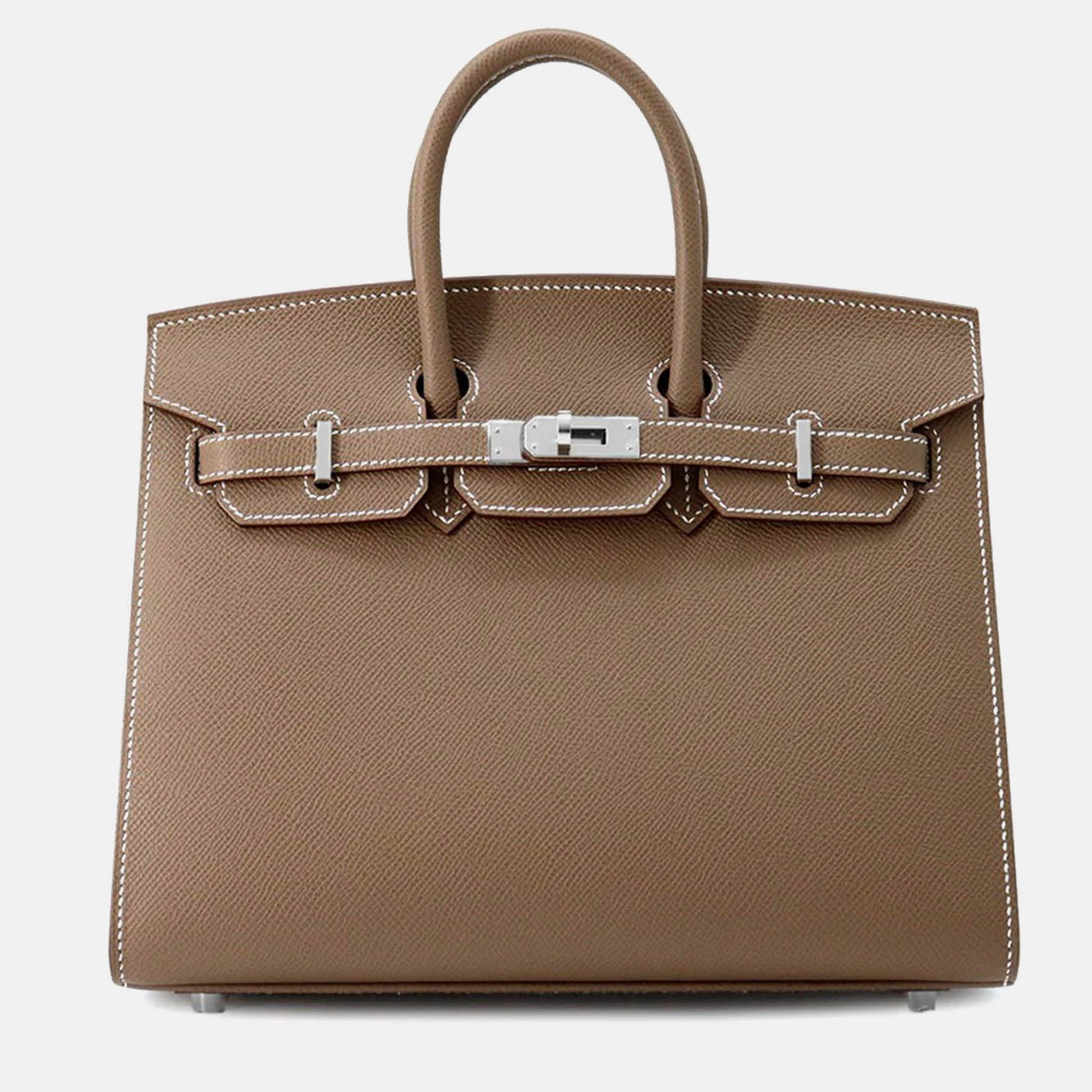 

Hermes Birkin Sellier Etoupe Epsom Size, Brown