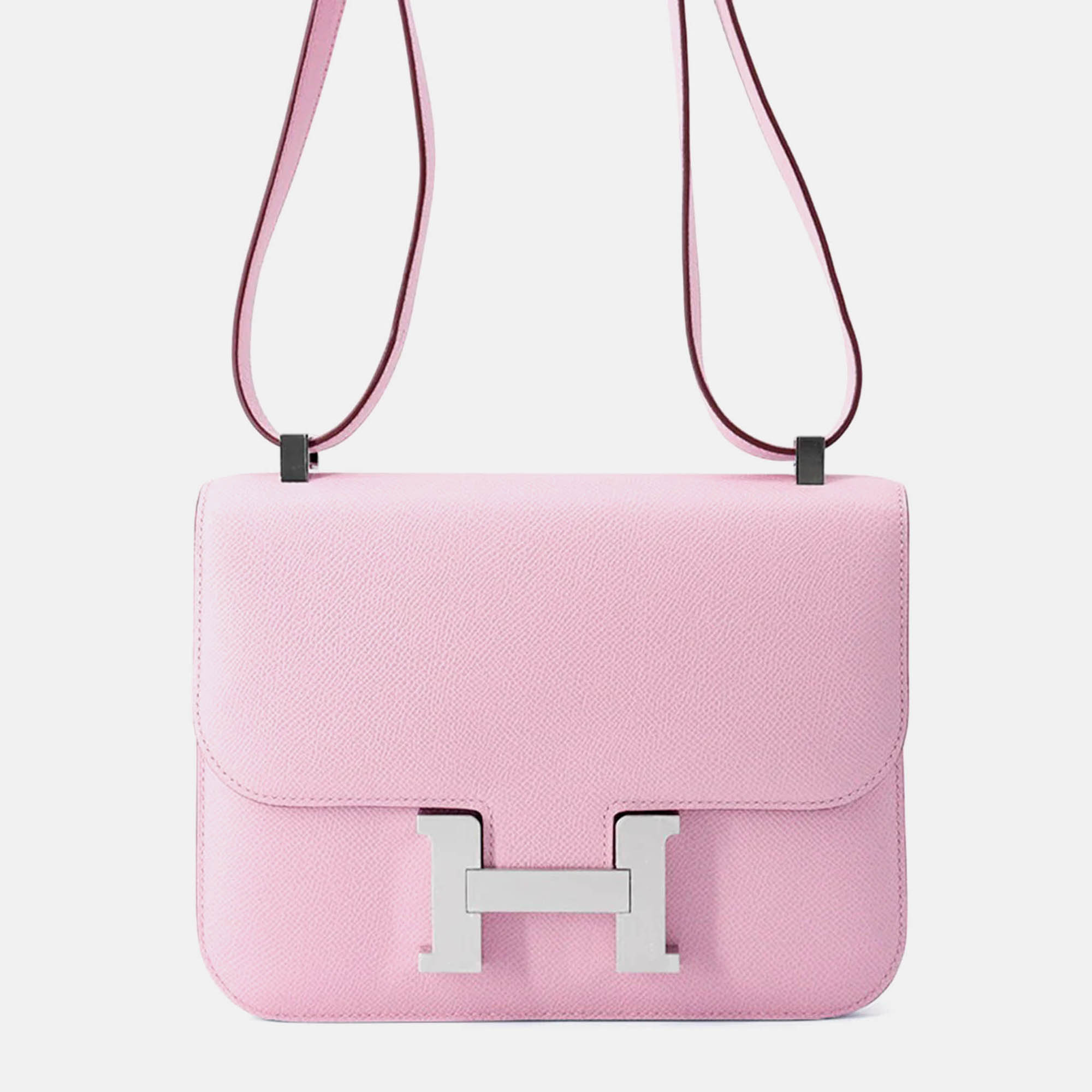 

Hermes Constance Miroir Mauve Sylvestre Epsom Size, Pink
