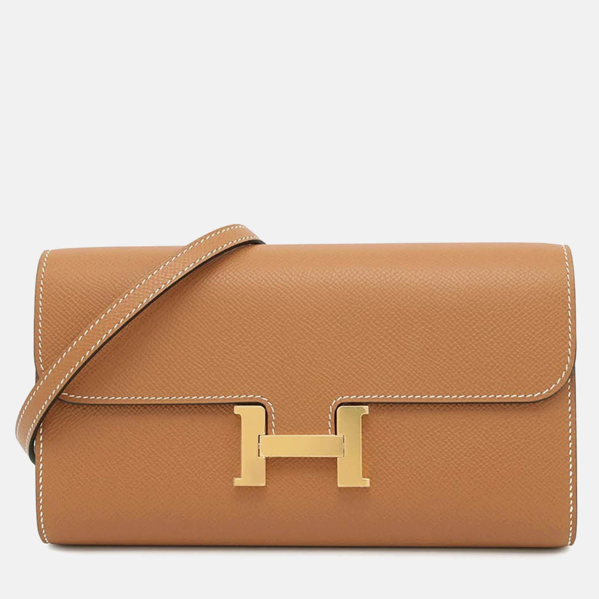 

Hermes Constance Long To Go Toffee Epsom, Brown