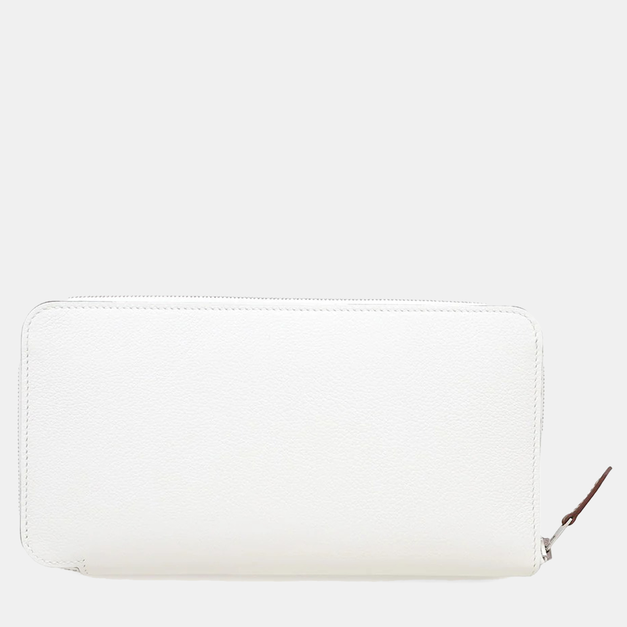

Hermes Azap Long Silk In New White Evercolor