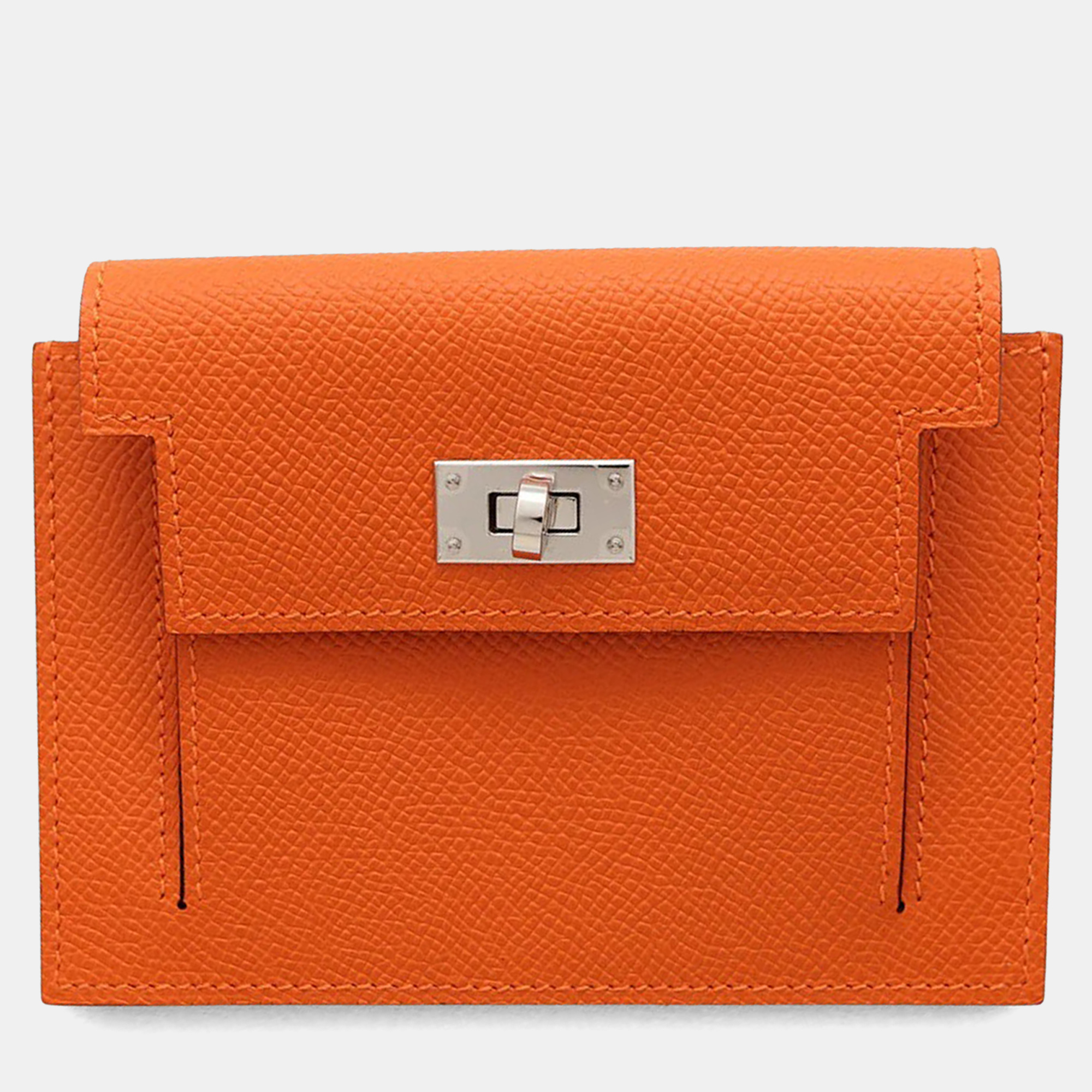 

Hermes Kelly Pocket Compact Feu Epsom, Orange