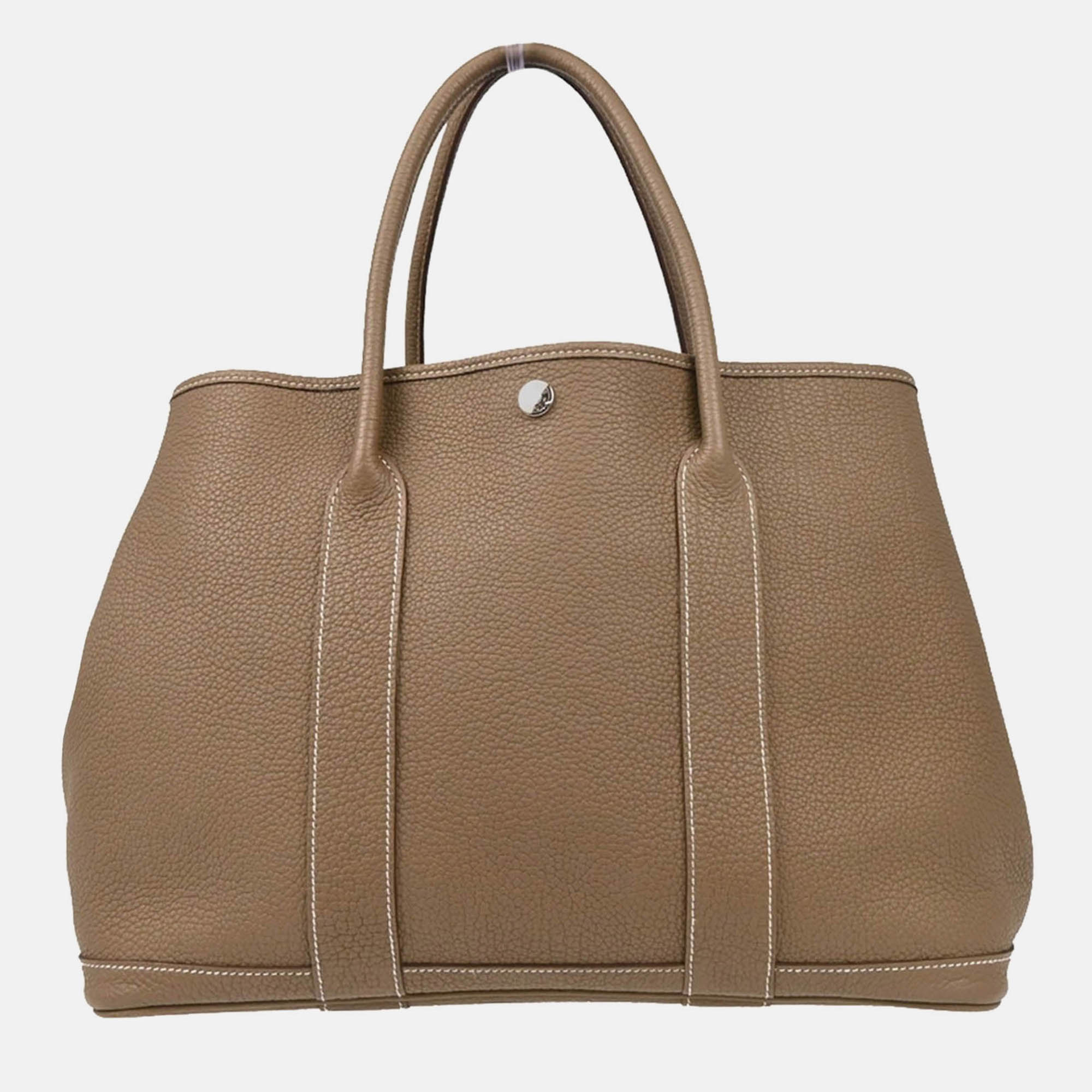

Hermes Garden Party 36 PM Etoupe Gray Negonda Tote Handbag, Grey