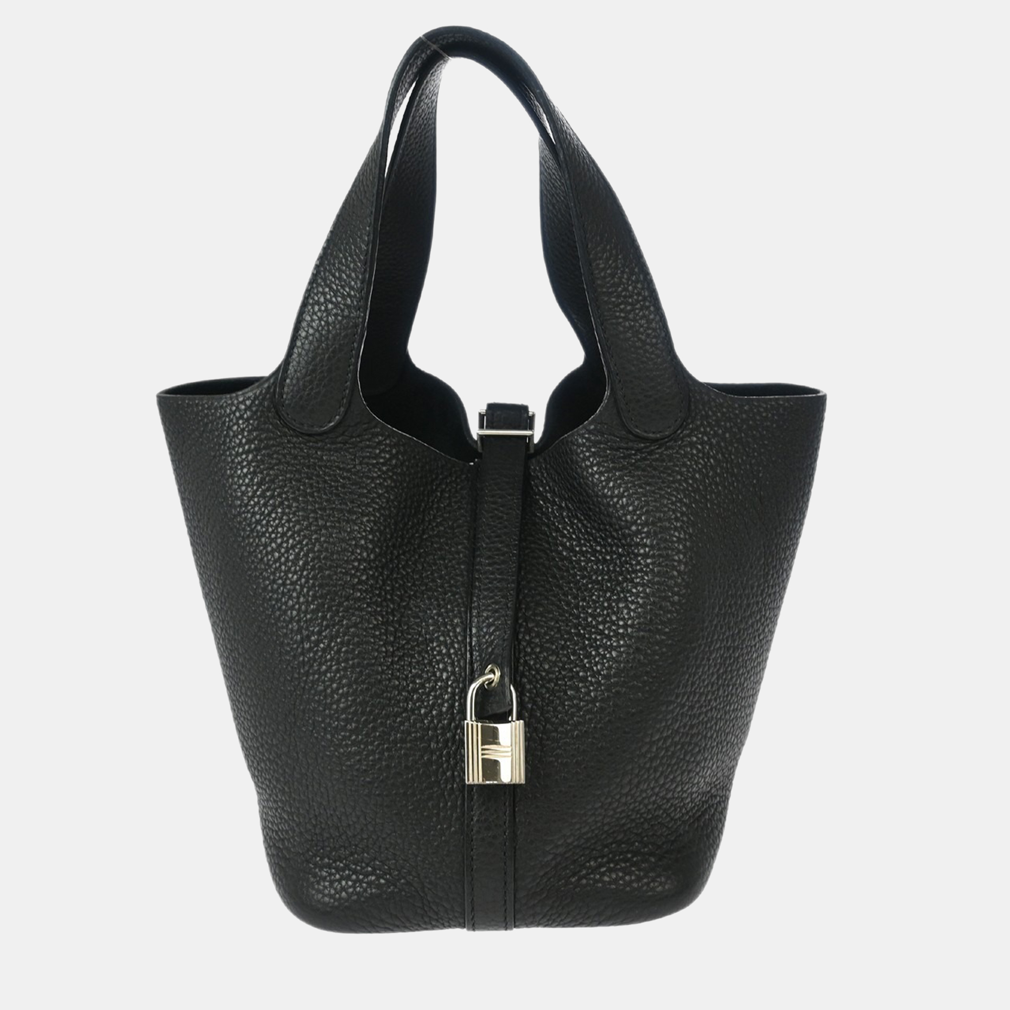 

Hermes Picotin Lock 18 Black Taurillon Clemence Handbag